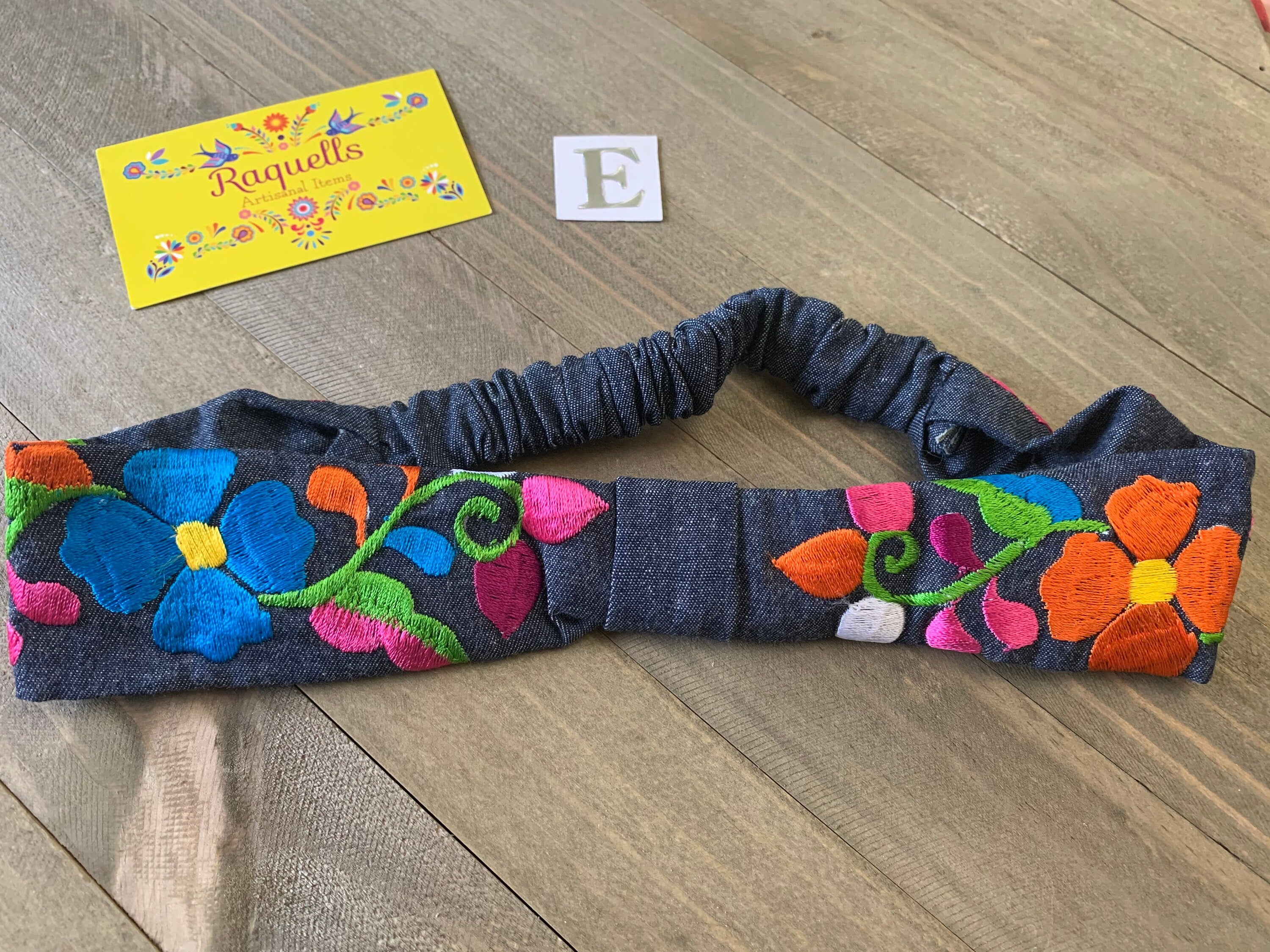 Image of Floral Embroidered Artisanal Headbands - Handmade Turbans