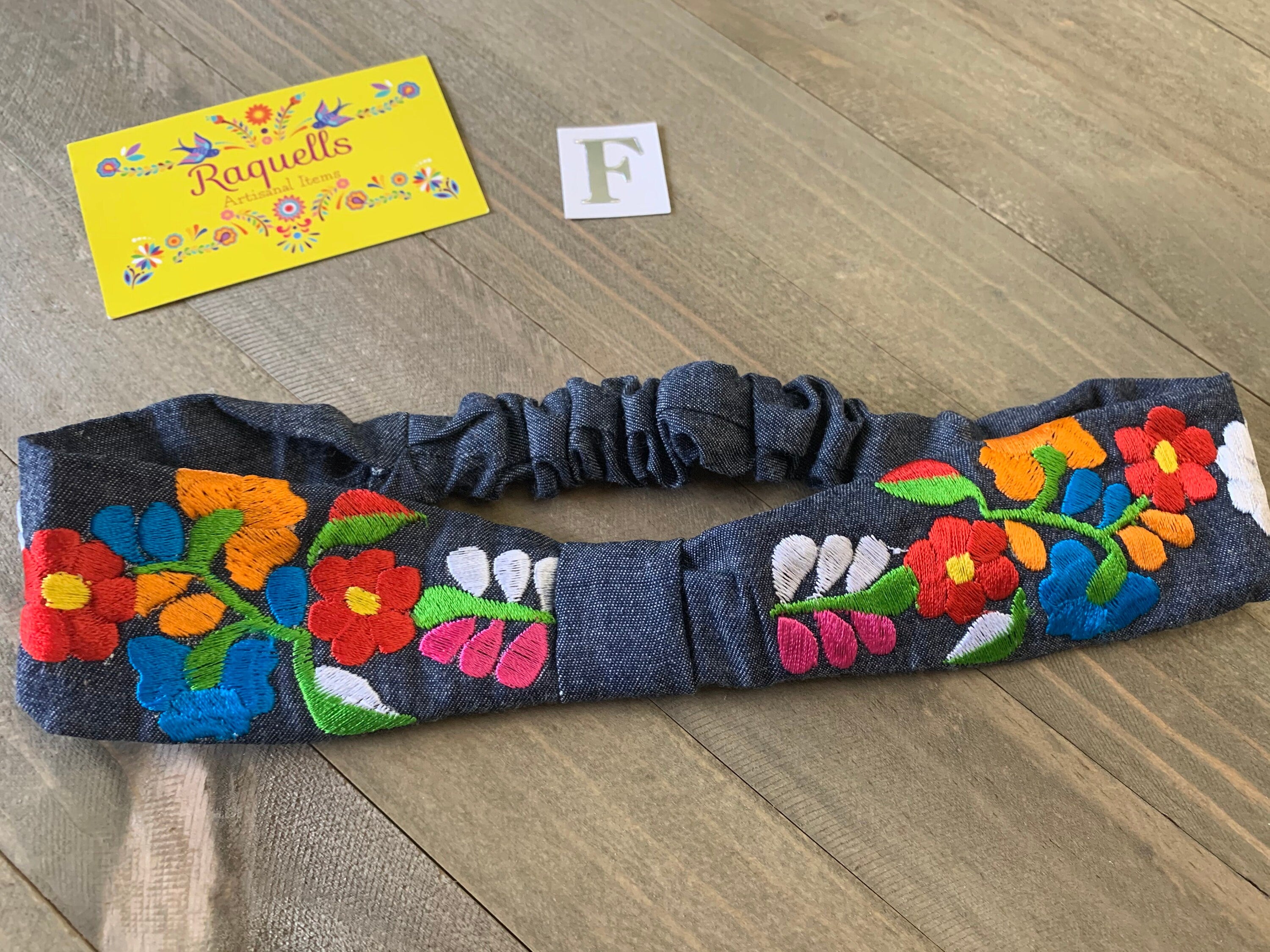 Image of Floral Embroidered Artisanal Headbands - Handmade Turbans