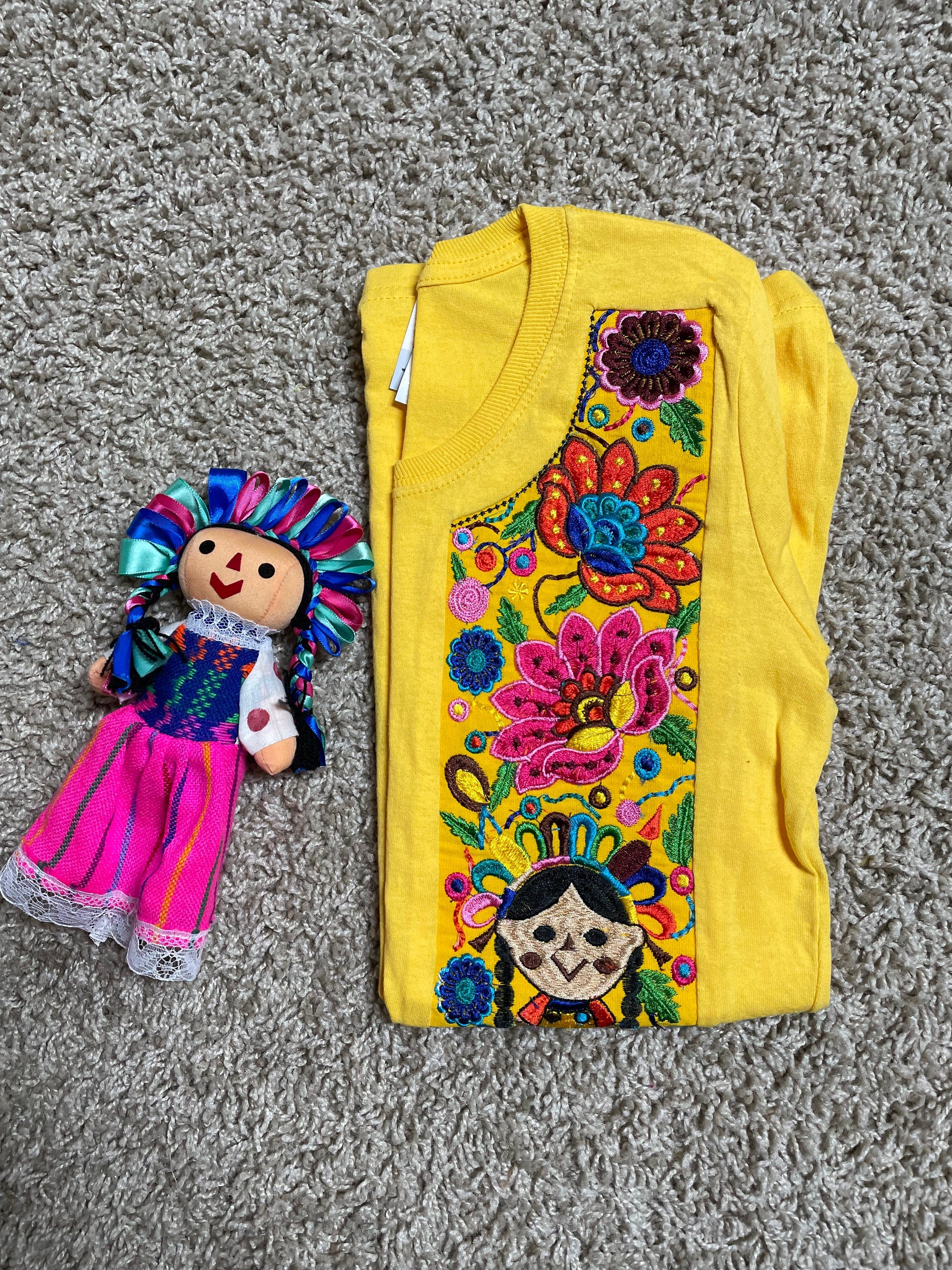 Image of Beautiful Mexican Embroidered TShirts - Artisanal TShirts