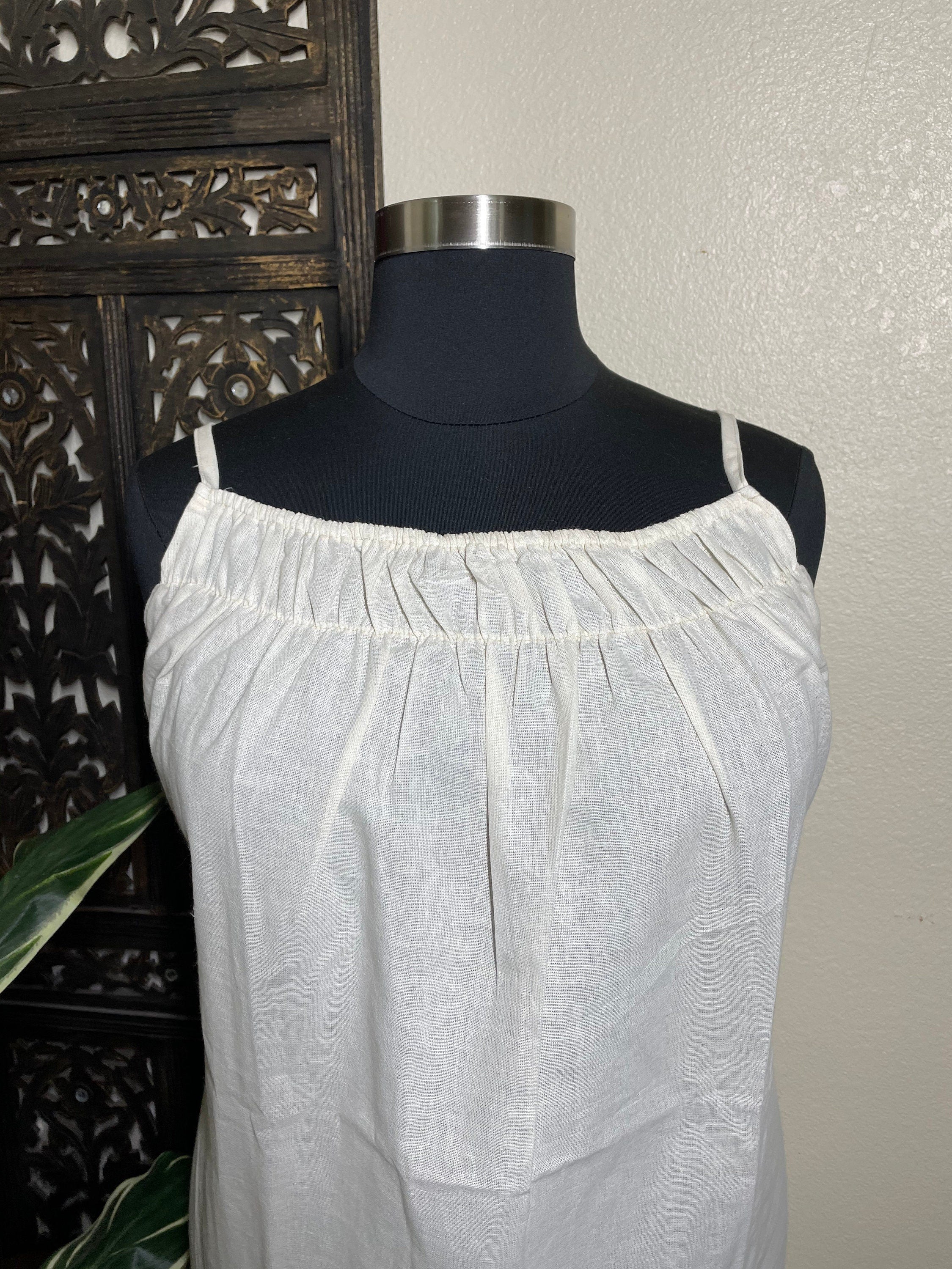 Plus Size Embroidered Mexican Halter Dress - Handmade Artisanal Dress