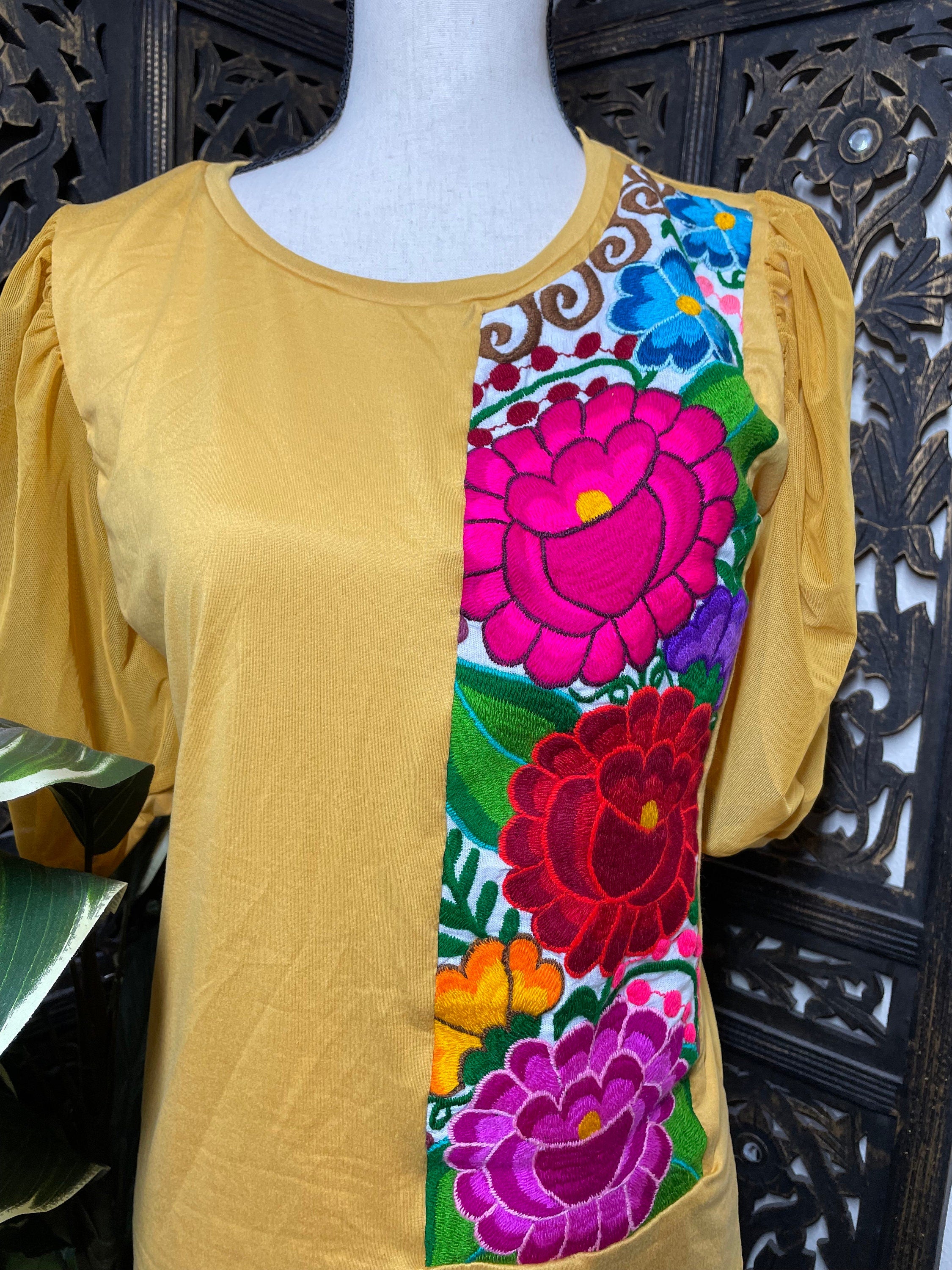 Trendy Floral Embroidered Blouse - Artisan Made Embroidered Blouse - Chiapas, Mexico