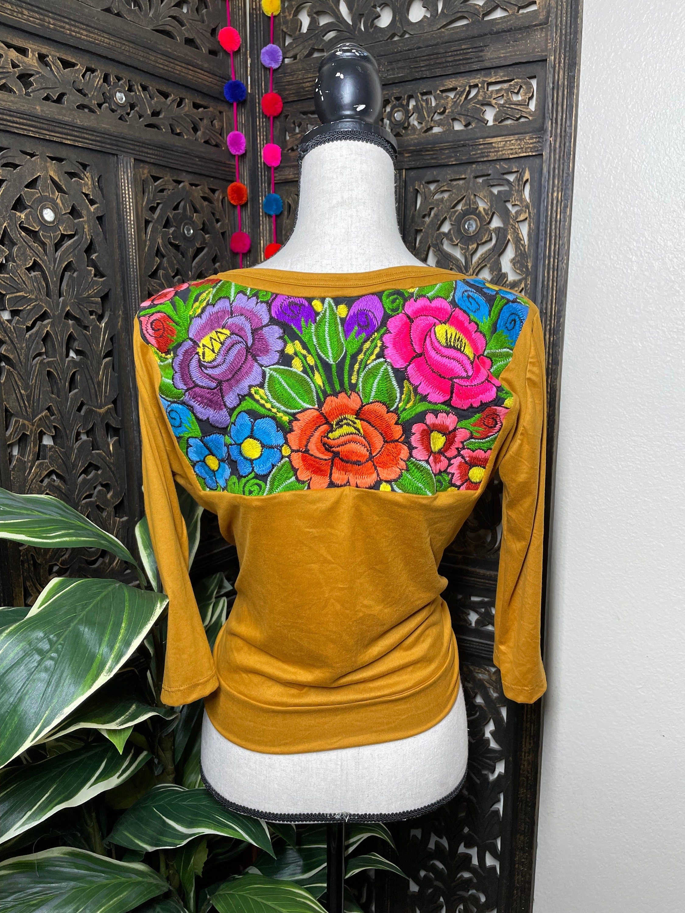 Image of Trendy Embroidered Sweater - Handmade Mexican Embroidered Sweater - Chiapas, Mexico