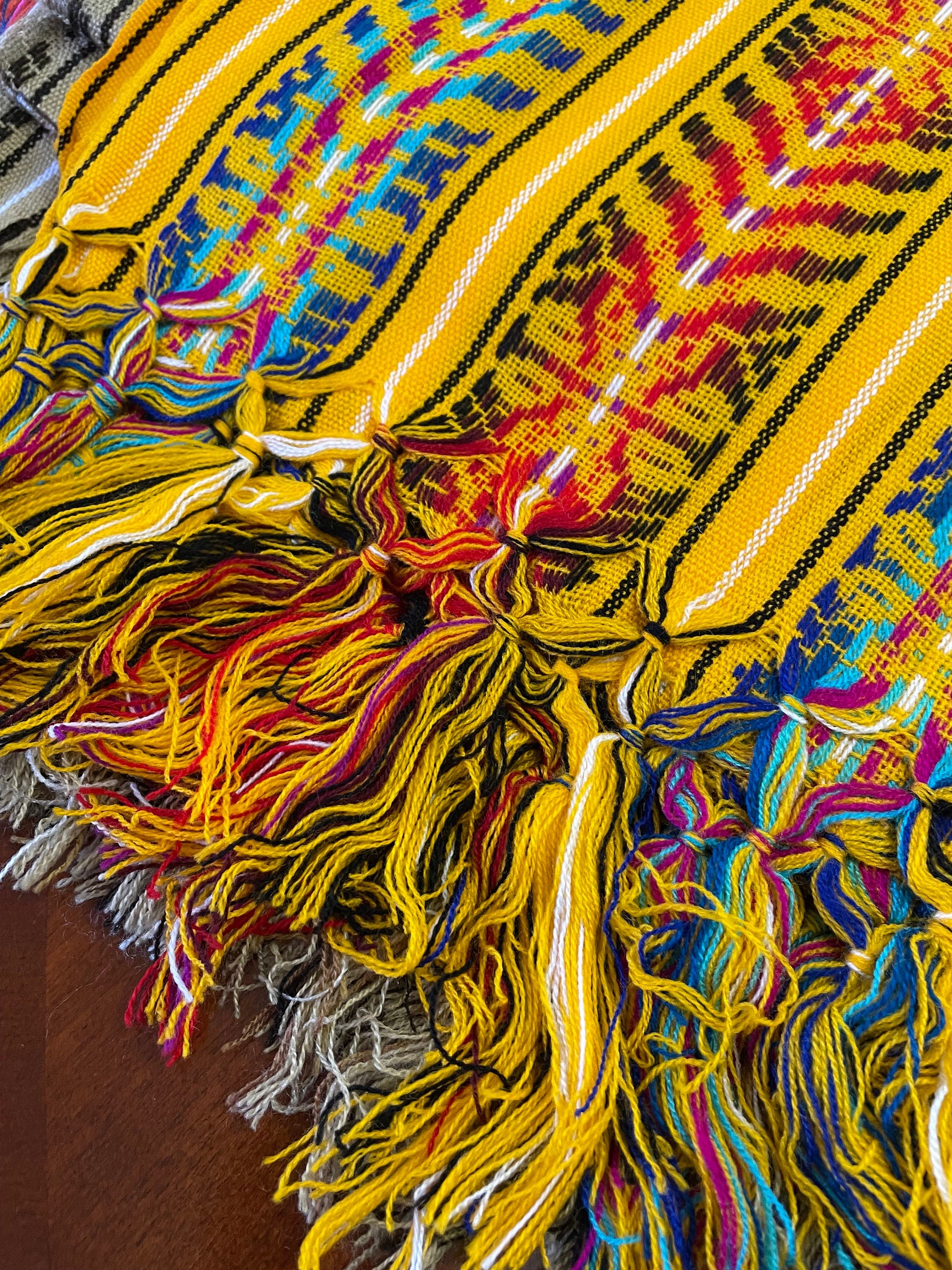 Image of Handmade Mexican Rebozo Shawl: Artisan Cotton Blend Wrap