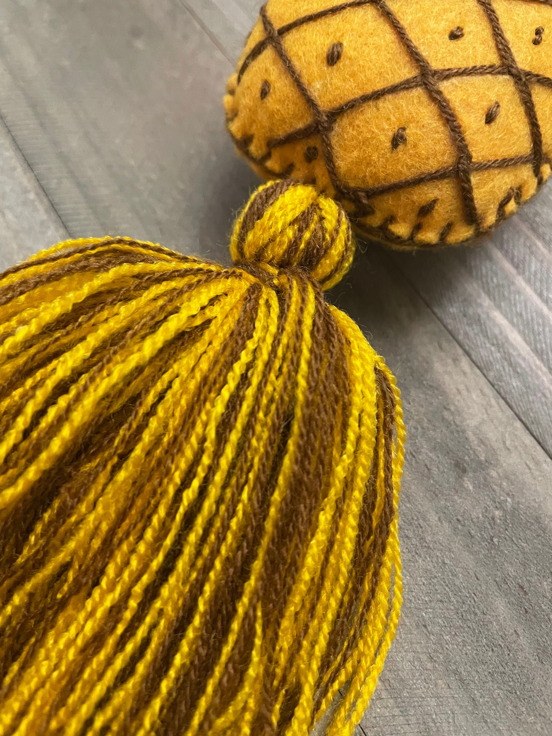 Handmade Pineapple Tassel Charm - Handmade Car Decor - Tassel Charm