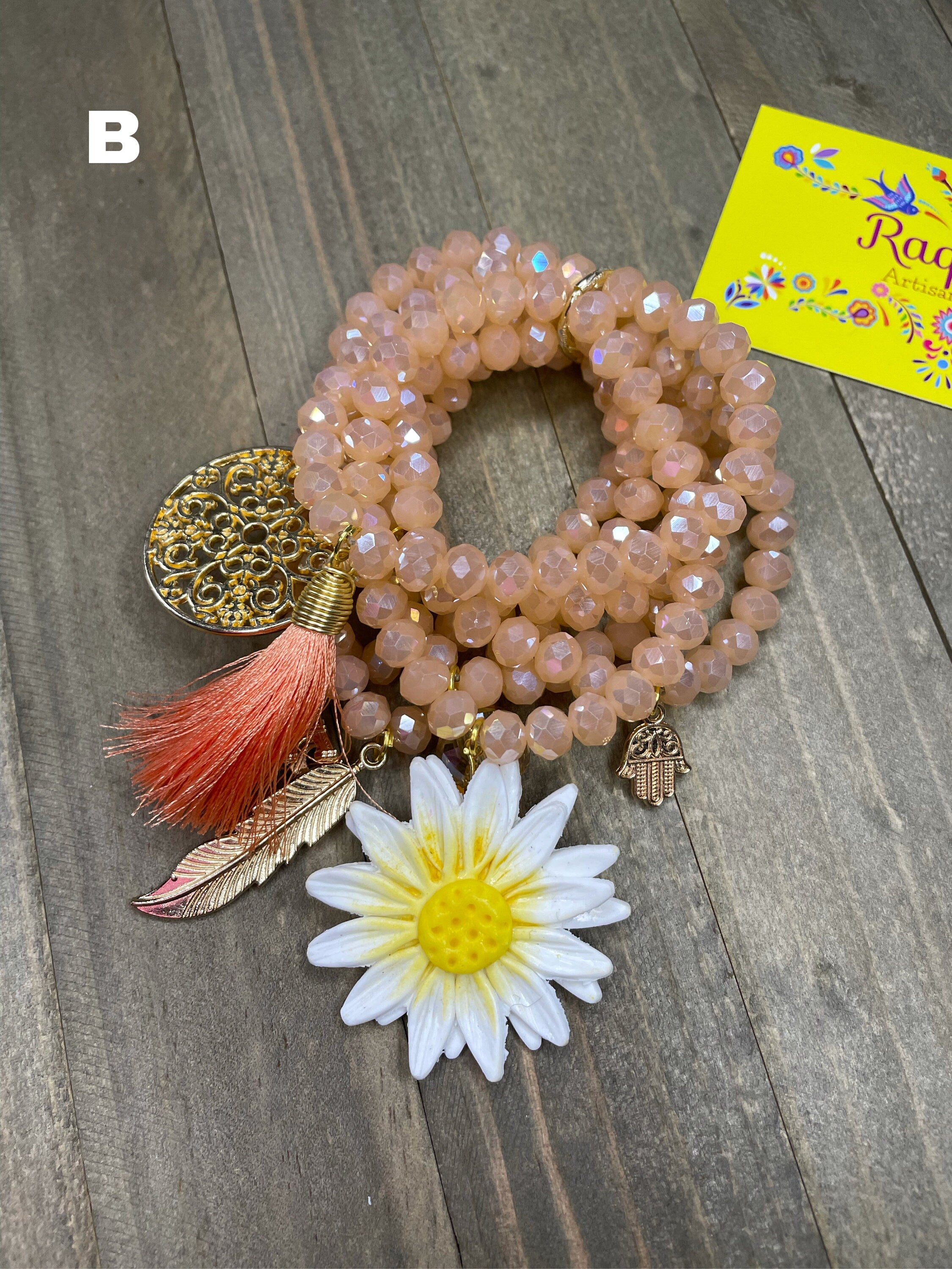 Image of Handmade Semanario Bracelet Set - 7 Bracelets - Mexican Bracelets made by our Oaxaca Artisan Partners