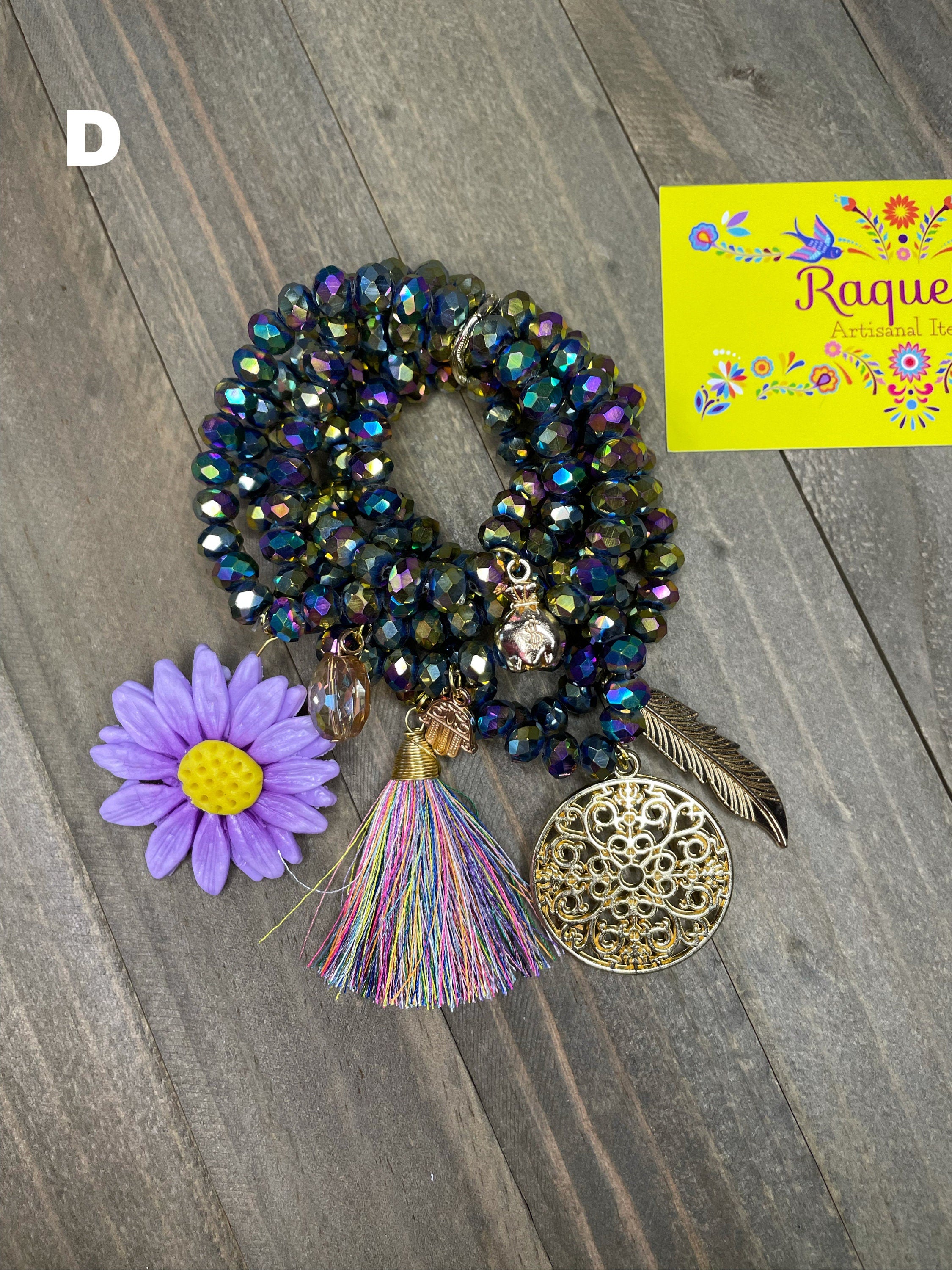 Image of Handmade Semanario Bracelet Set - 7 Bracelets - Mexican Bracelets made by our Oaxaca Artisan Partners