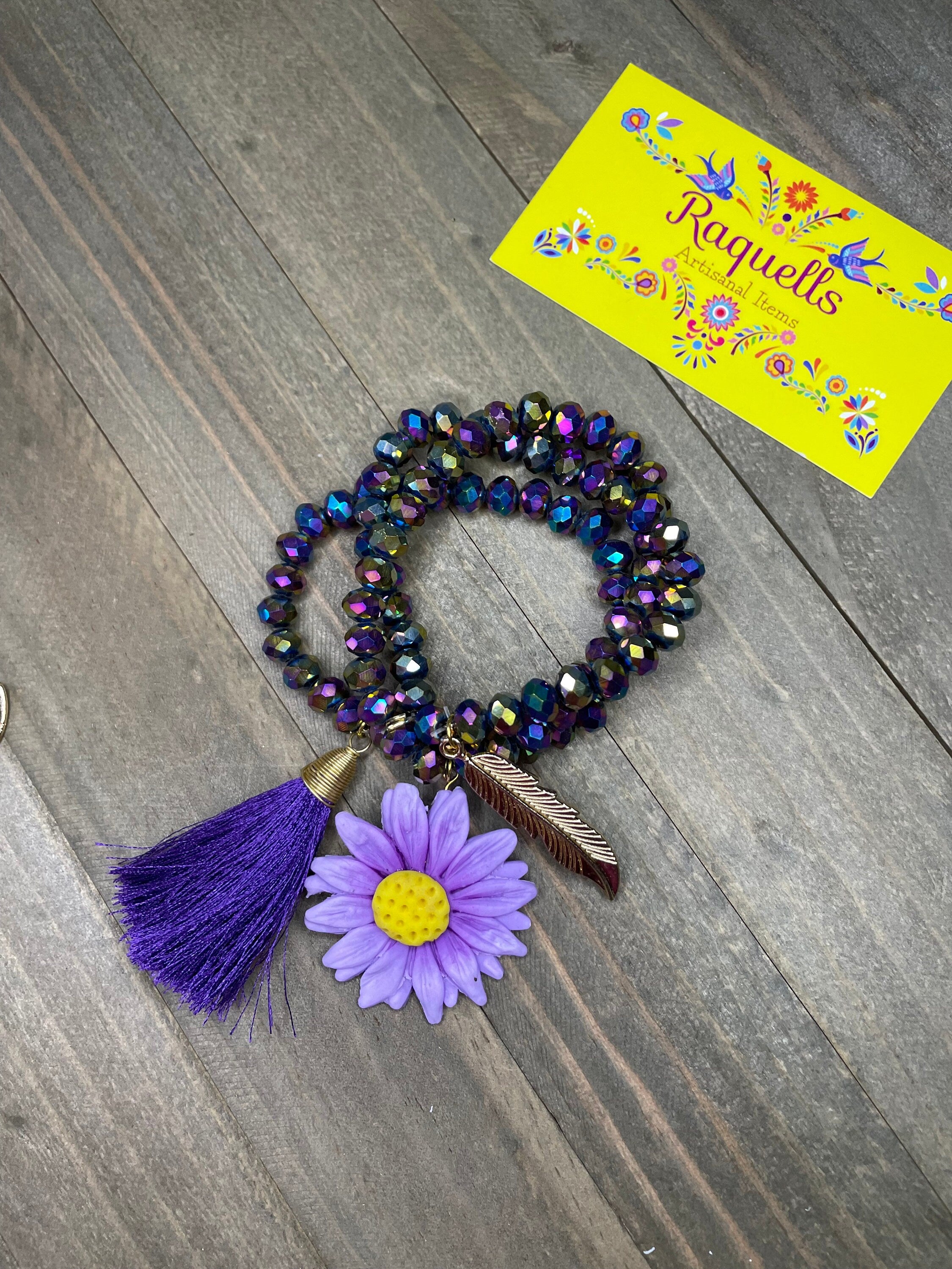 Image of Artisan-Crafted Mexican Bracelets - Vibrant Charm Bracelets from Oaxaca