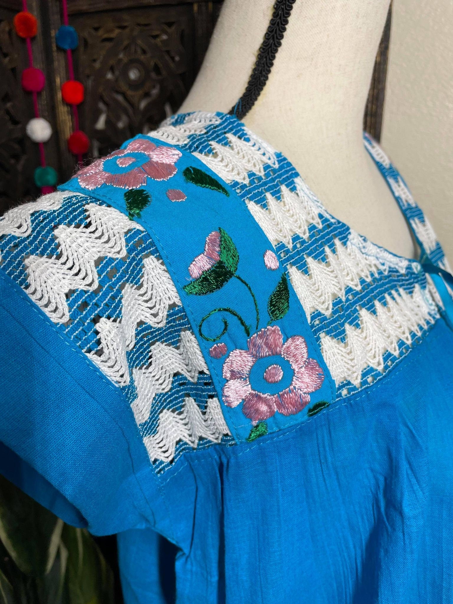 Image of Precious Embroidered Blouse made in Puebla, Mexico - Medium Size