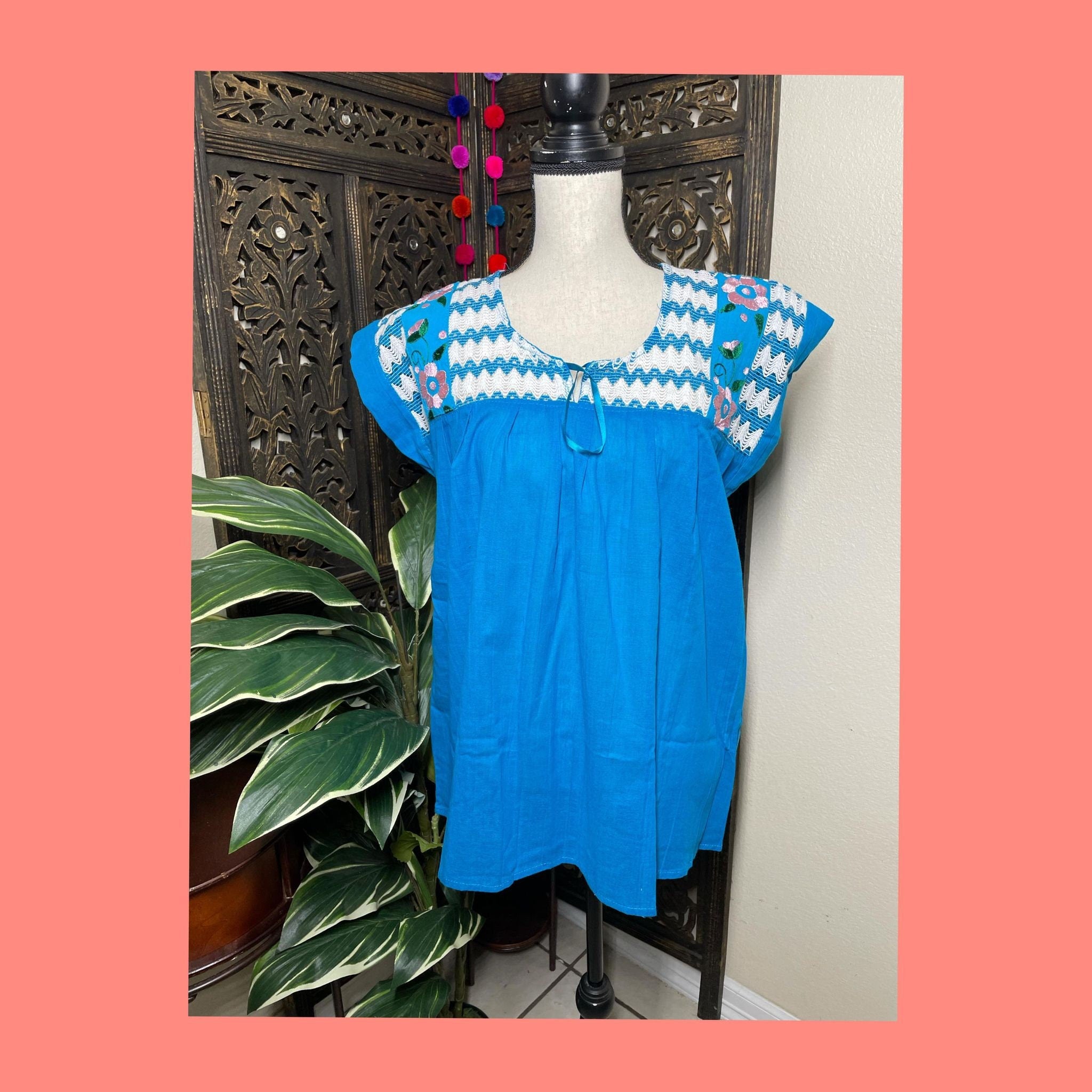 Image of Precious Embroidered Blouse made in Puebla, Mexico - Medium Size