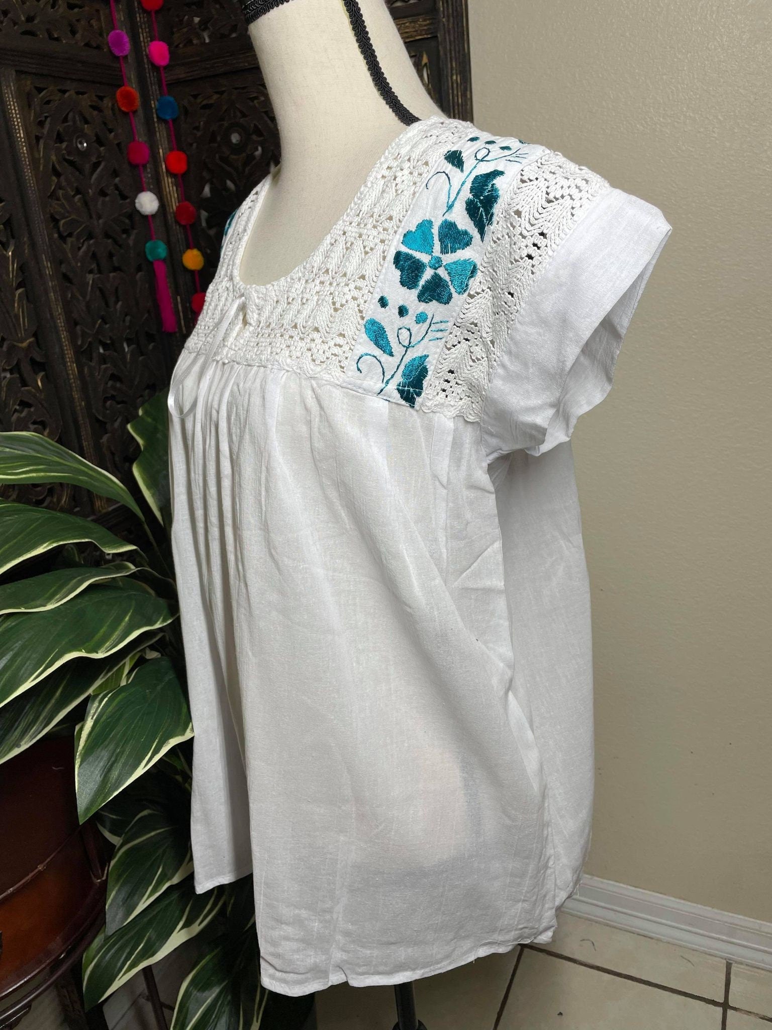 Image of Precious Embroidered Blouse made in Puebla, Mexico - Medium