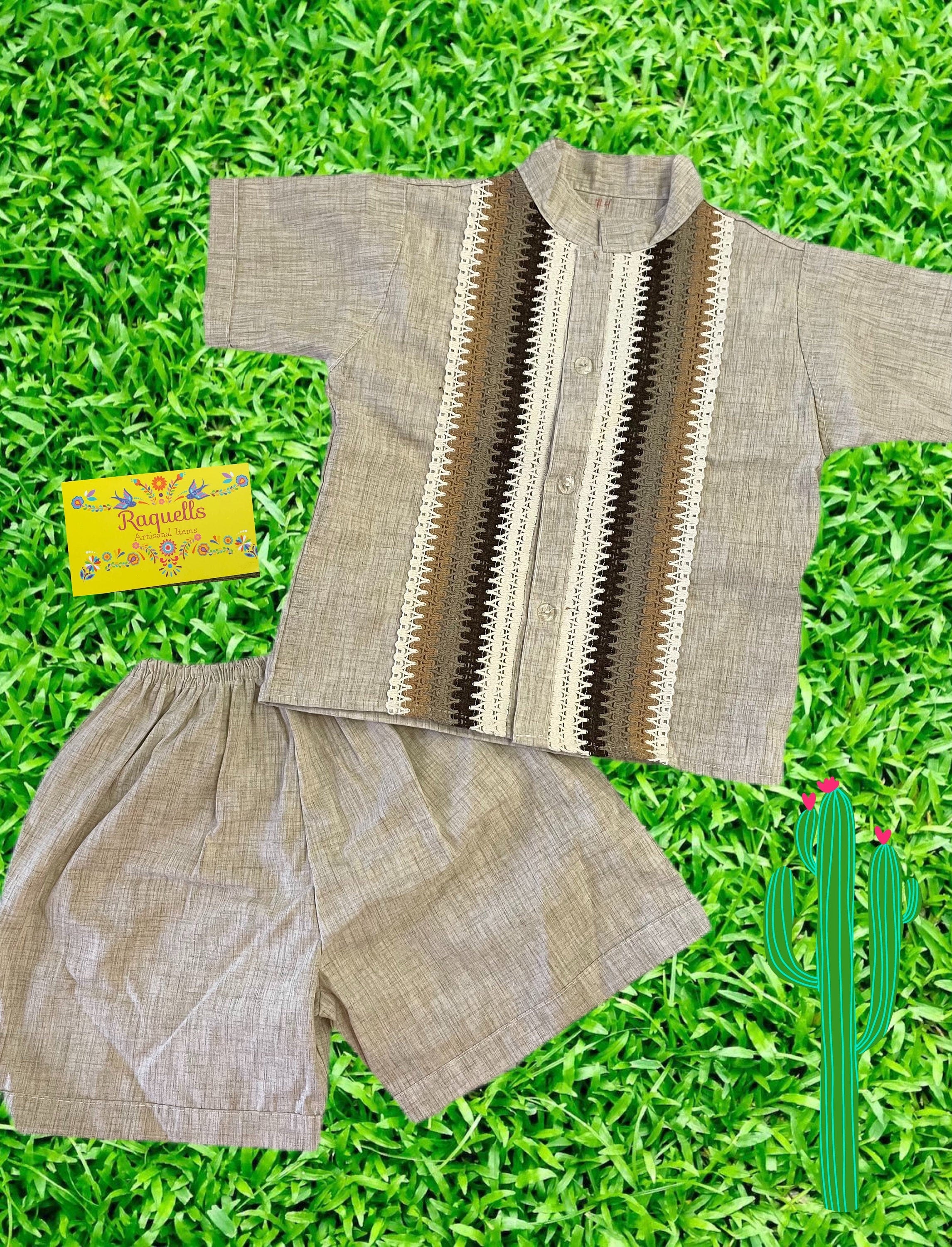 Image of Boys Artisanal Guayabera 