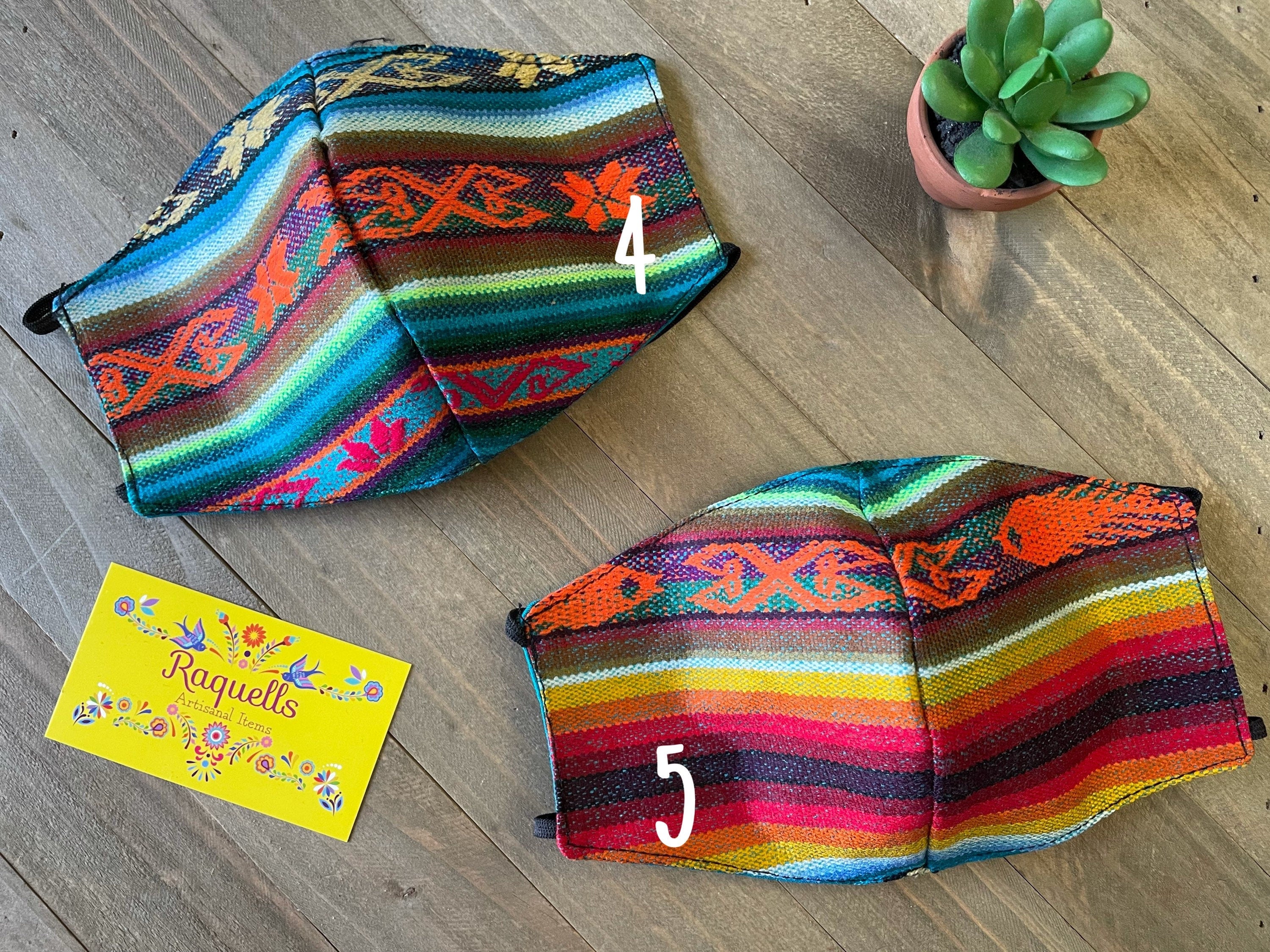 Boho Style Handmade Face Masks - Aztec Print Adult Face Masks