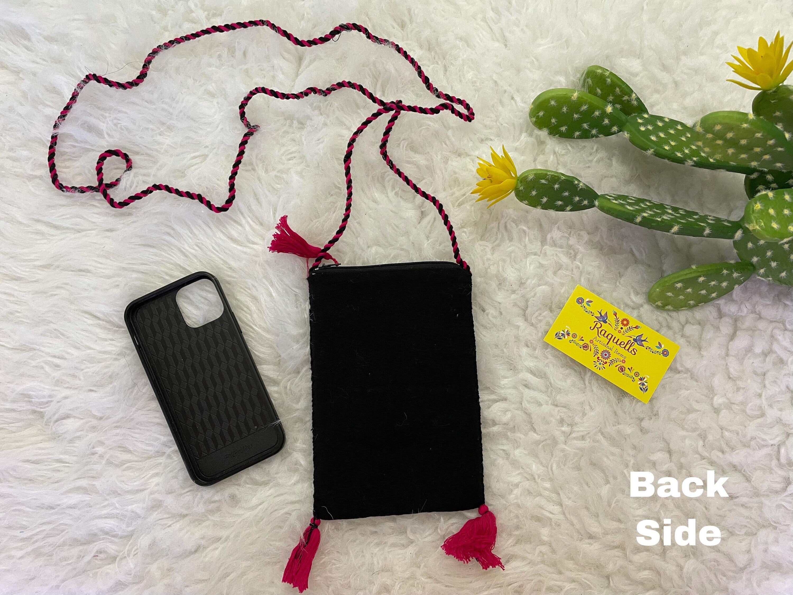 Image of Handmade Artisanal Phone Holders - Mexican Embroidery - Phone Crossbody