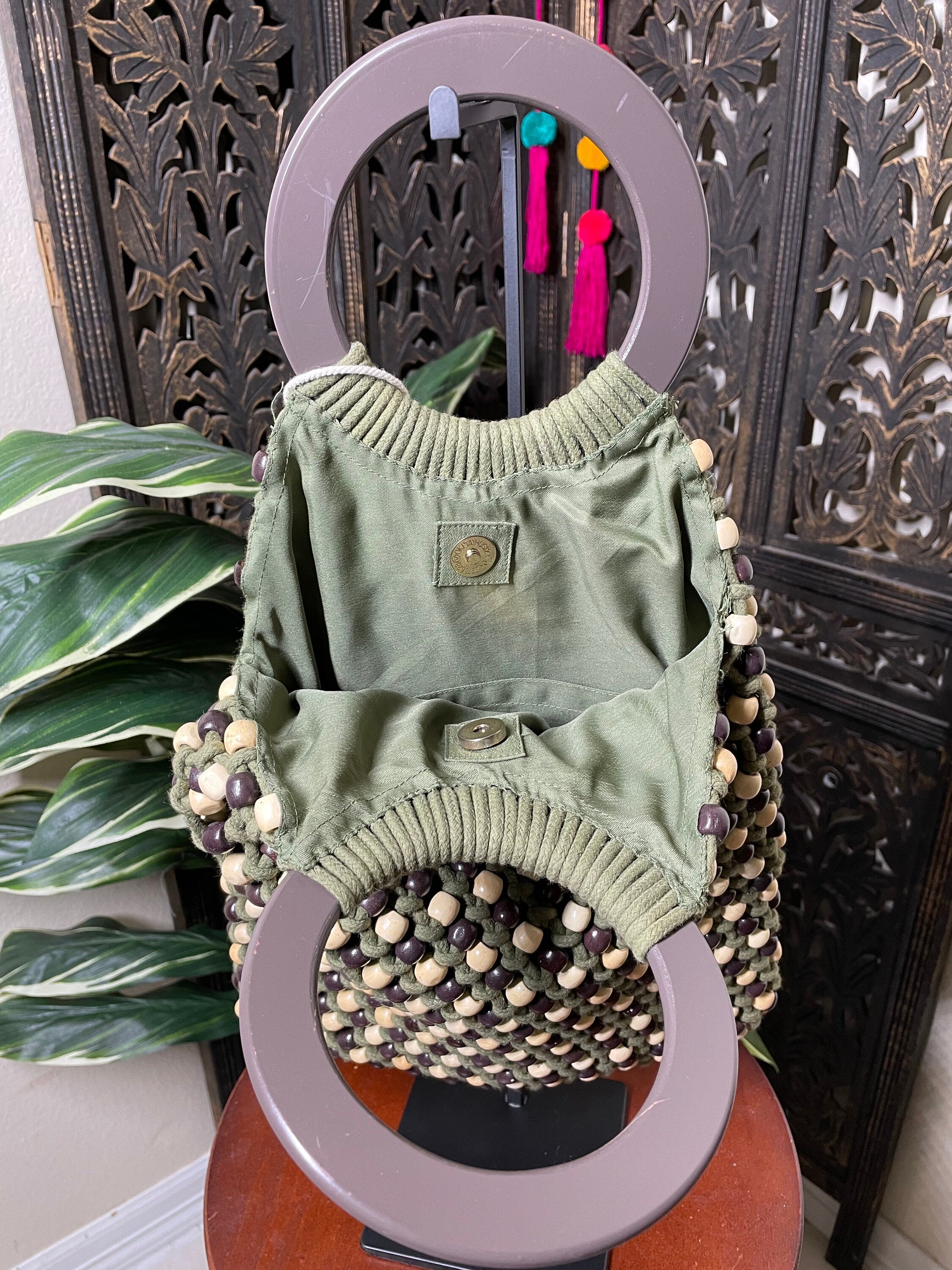 Image of Beautiful Handmade Beaded Boho Purse