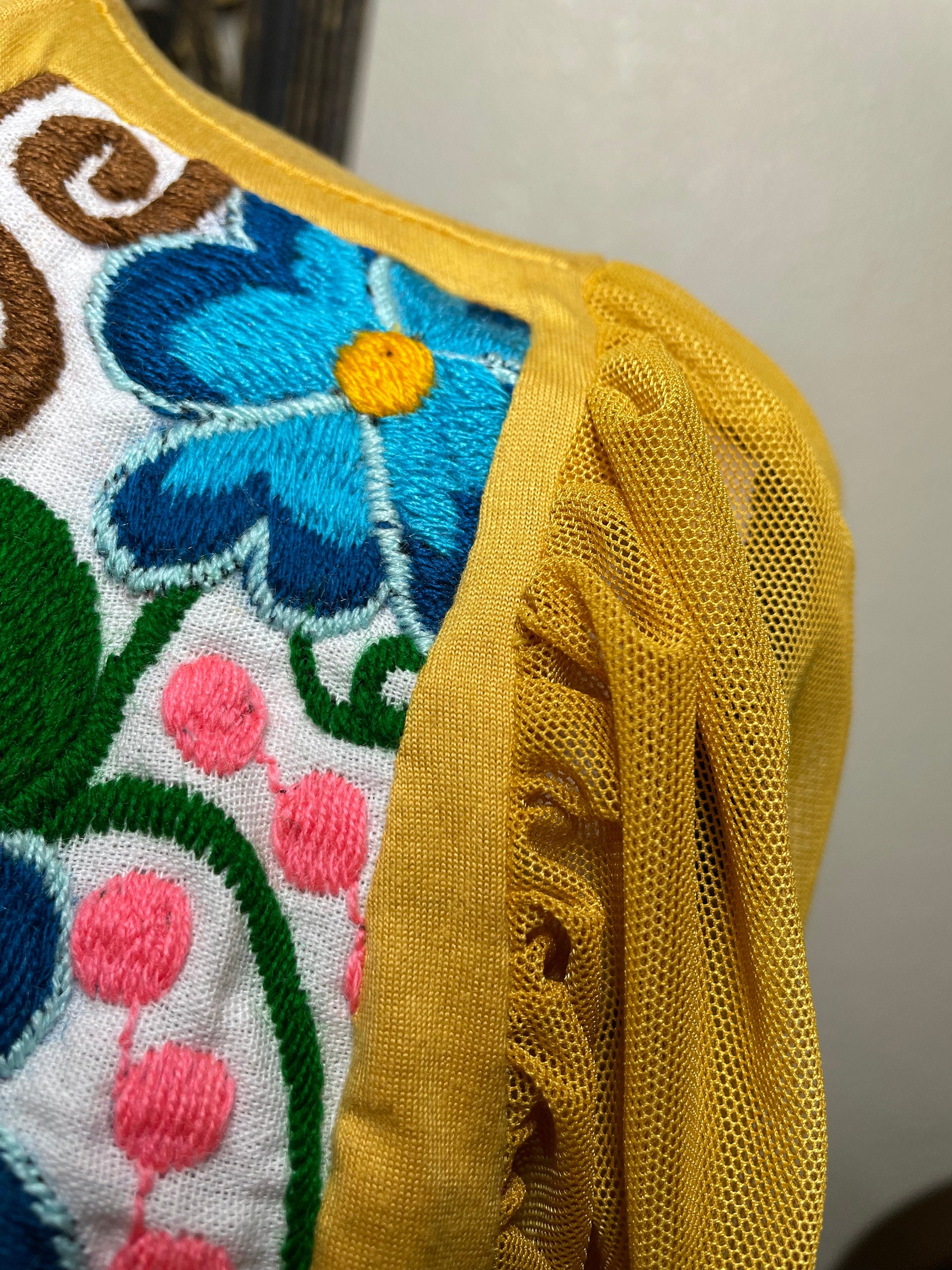Image of Trendy Floral Embroidered Blouse - Artisan Made Embroidered Blouse - Chiapas, Mexico
