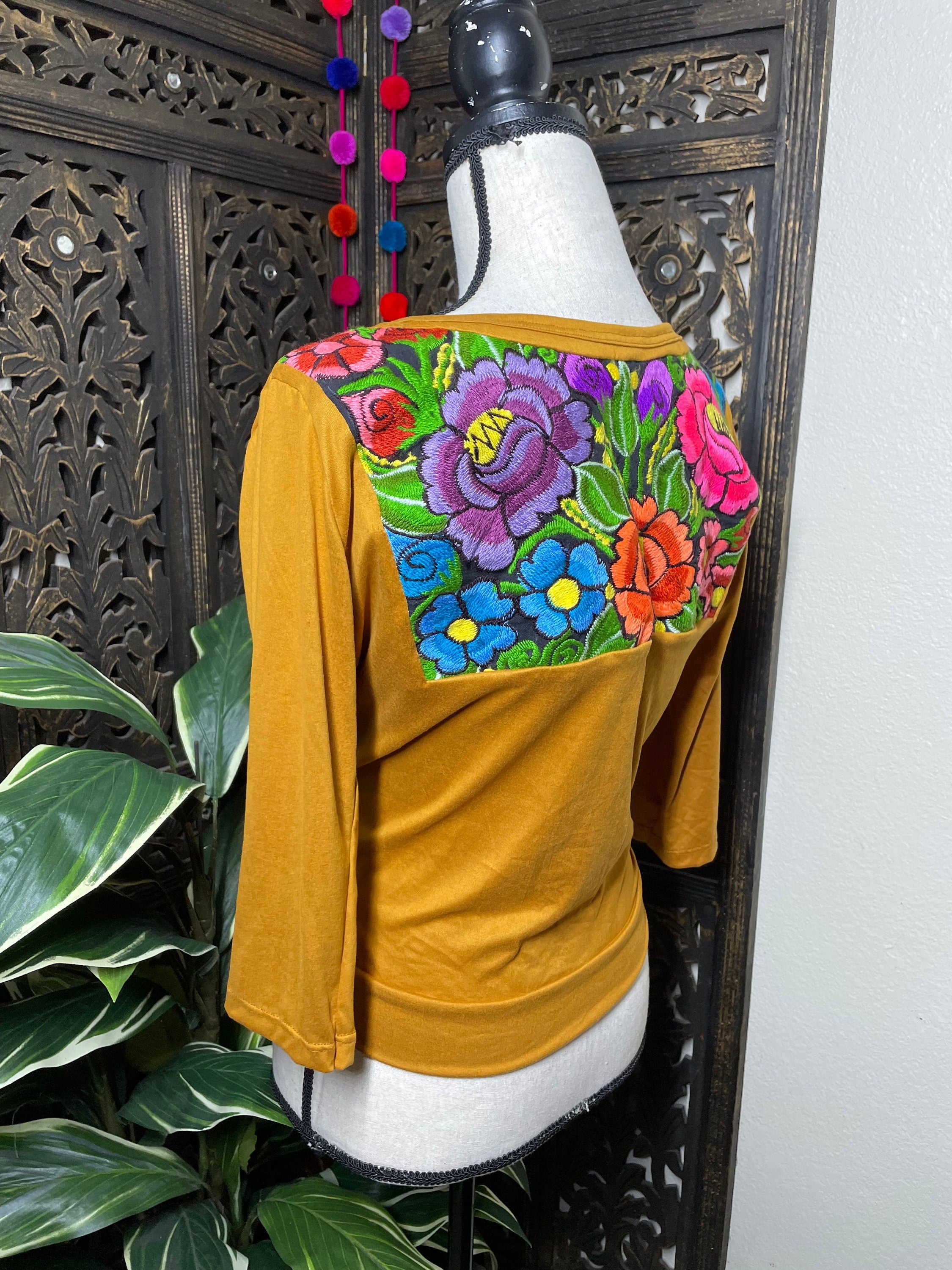 Image of Trendy Embroidered Sweater - Handmade Mexican Embroidered Sweater - Chiapas, Mexico