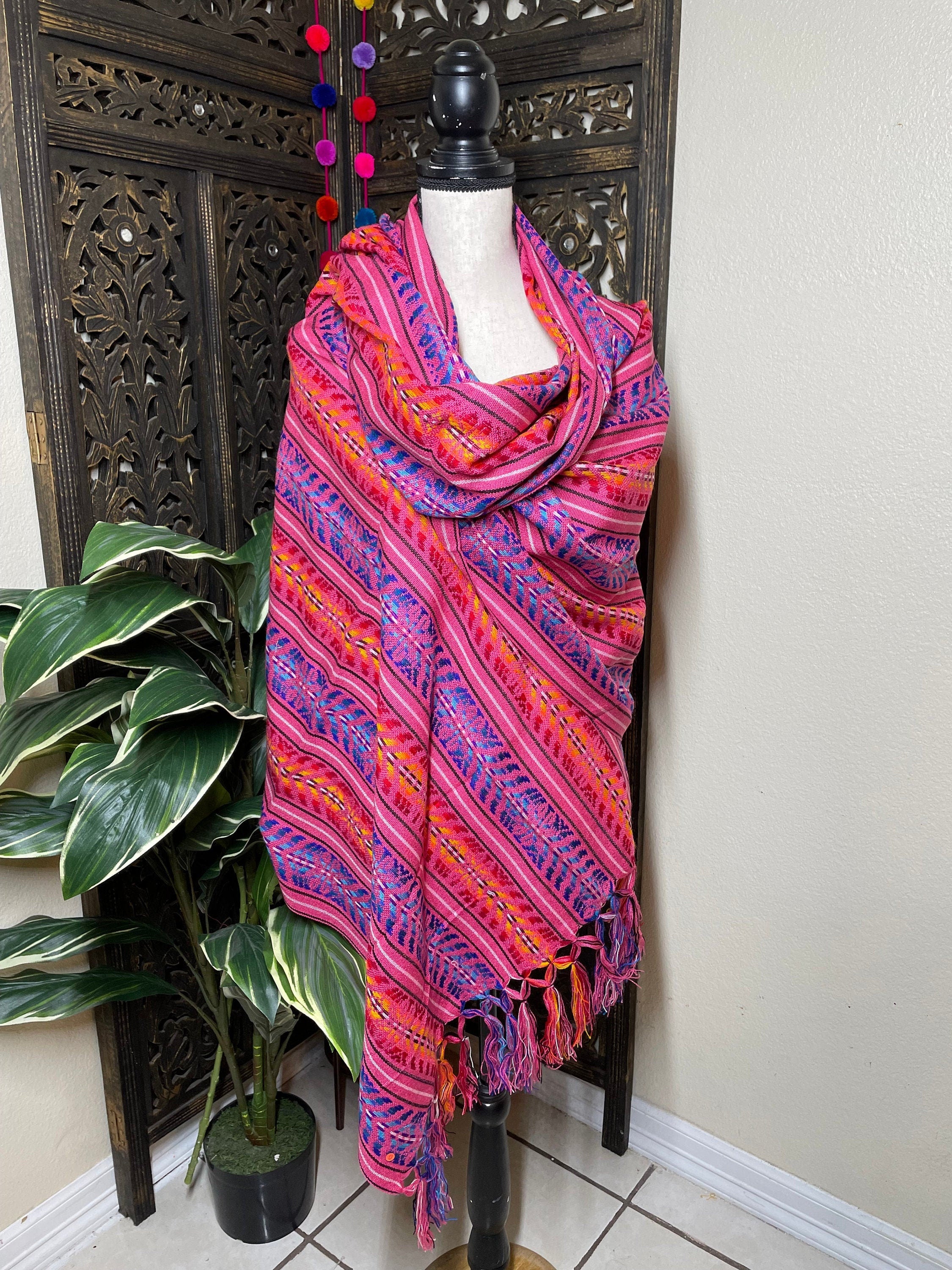 Large Size Rebozo (Shawl) - Handmade Artisanal Shawl