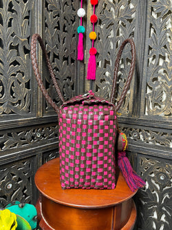 Image of Handwoven Recycled Shoulder Bag - Artisan Made Purse from Chiapas, Mexico