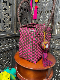 Image of Handwoven Recycled Shoulder Bag - Artisan Made Purse from Chiapas, Mexico