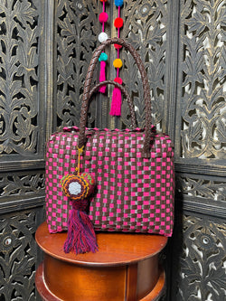 Image of Handwoven Recycled Shoulder Bag - Artisan Made Purse from Chiapas, Mexico