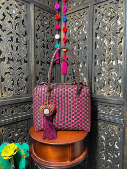 Image of Handwoven Recycled Shoulder Bag - Artisan Made Purse from Chiapas, Mexico