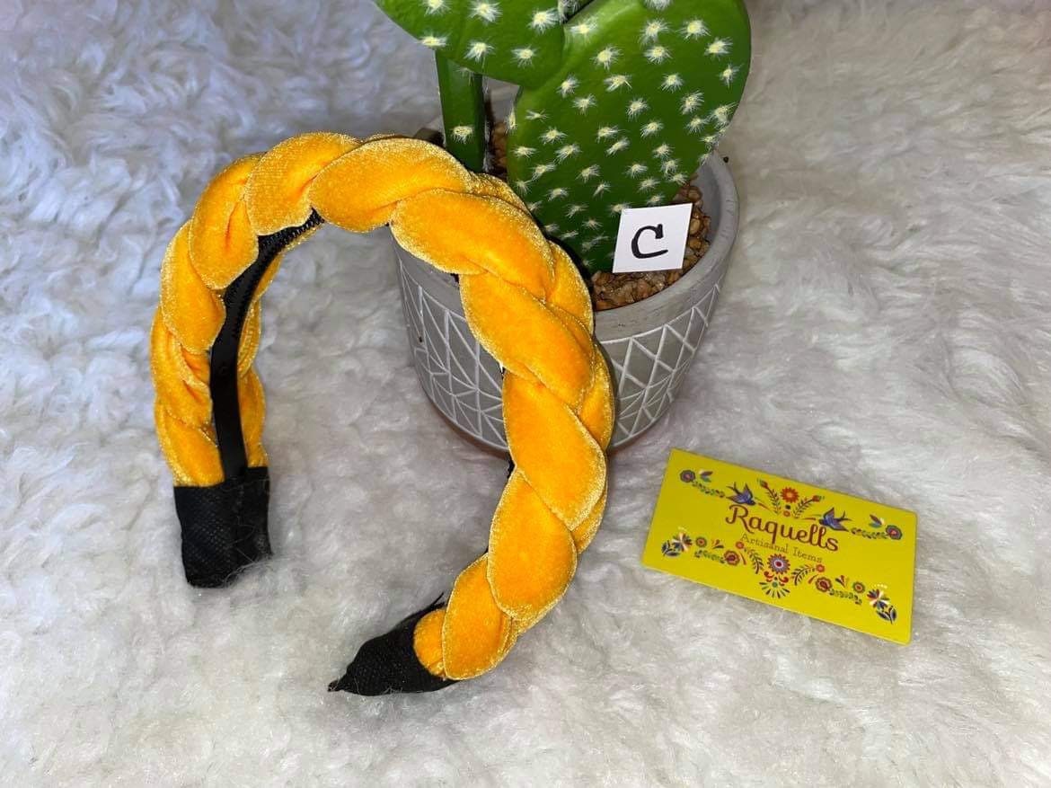 Image of Velvet Braided Headbands - Artisan Made Headbands - Headbands made in Chiapas, Mexico