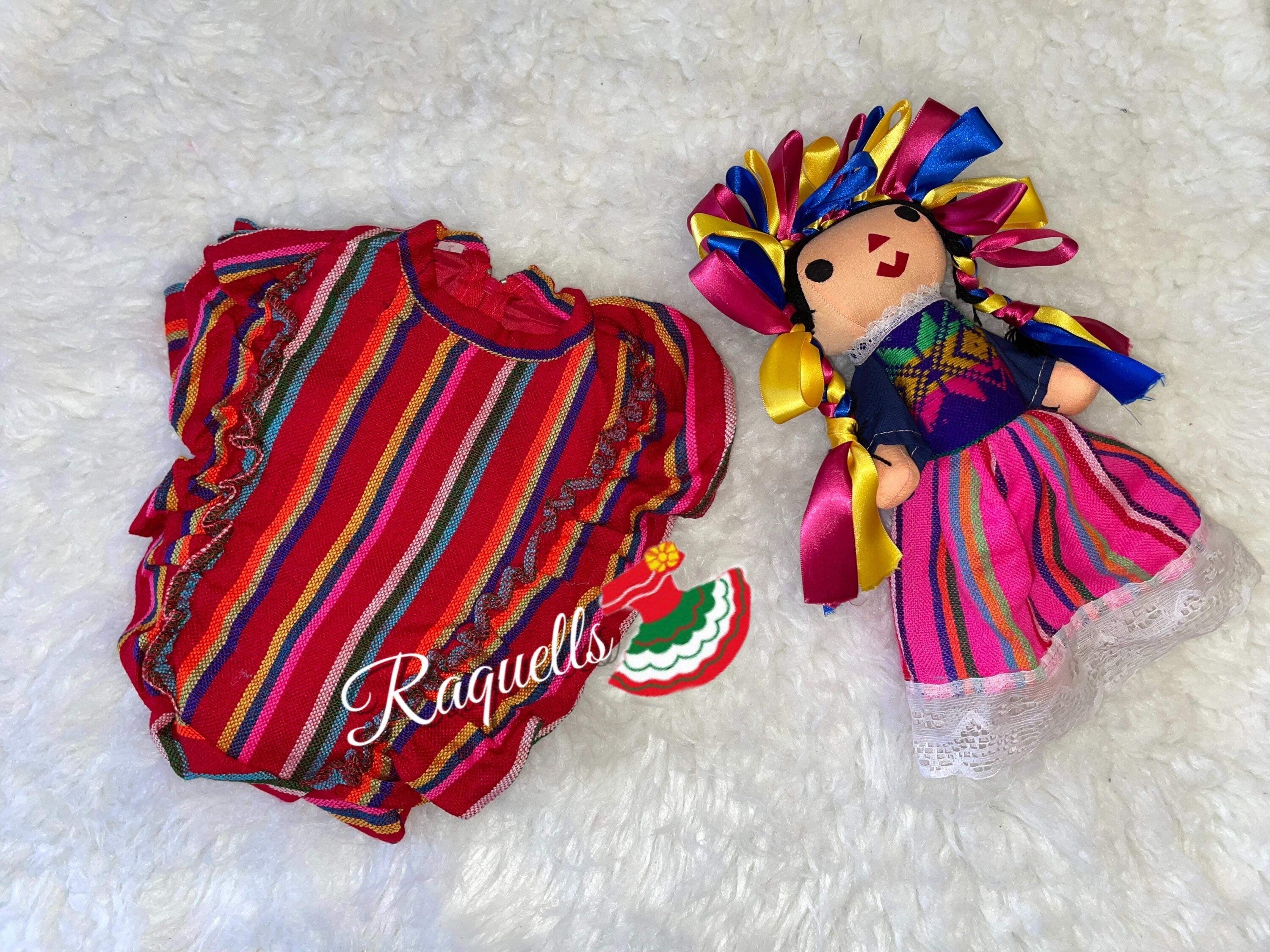 Beautiful Girls Handmade Mexican Dress - Artisan Made Mexican Dress - 12 months