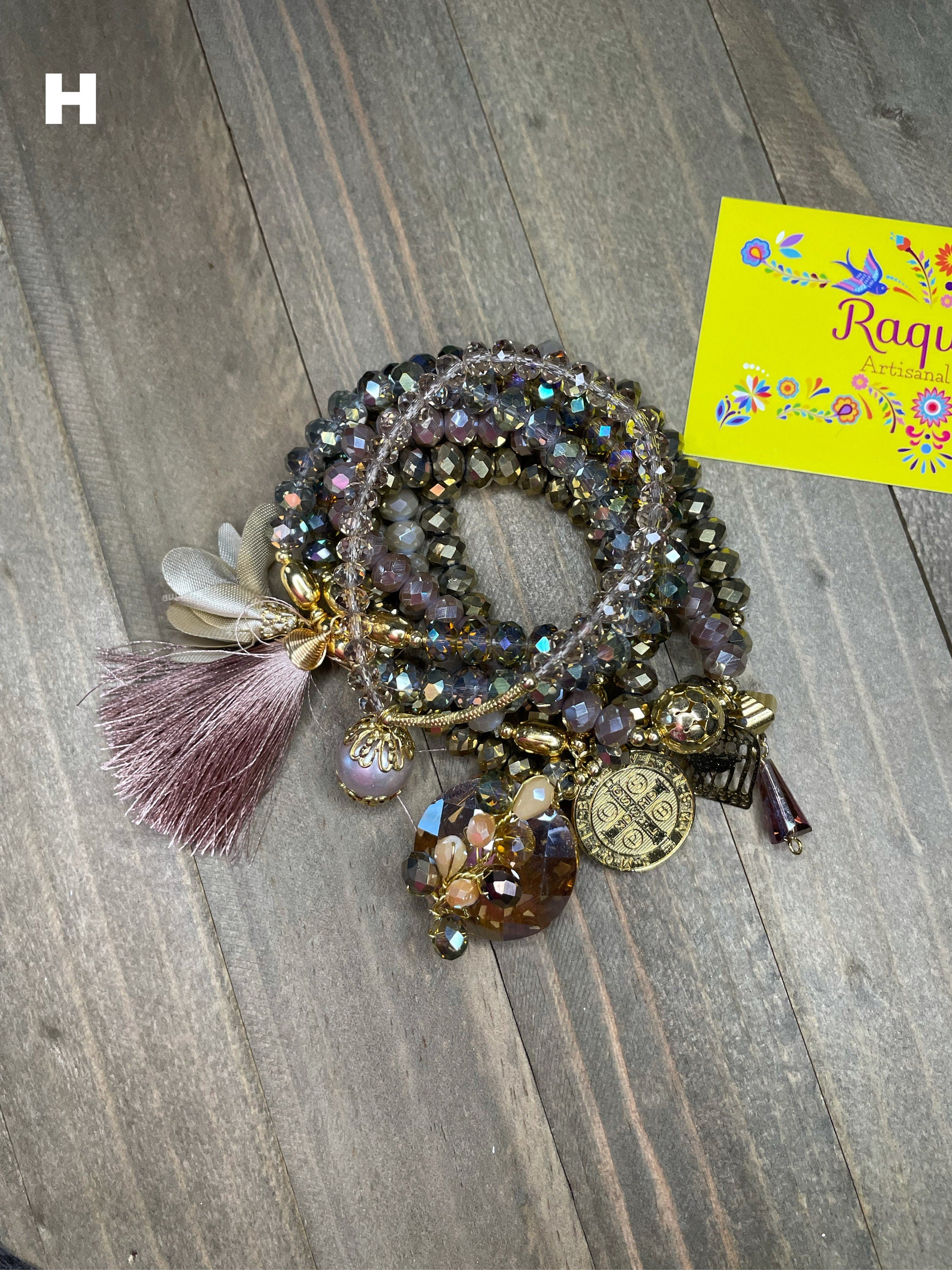 Image of Handmade Semanario Bracelet Set - 7 Bracelets - Mexican Bracelets made by our Oaxaca Artisan Partners