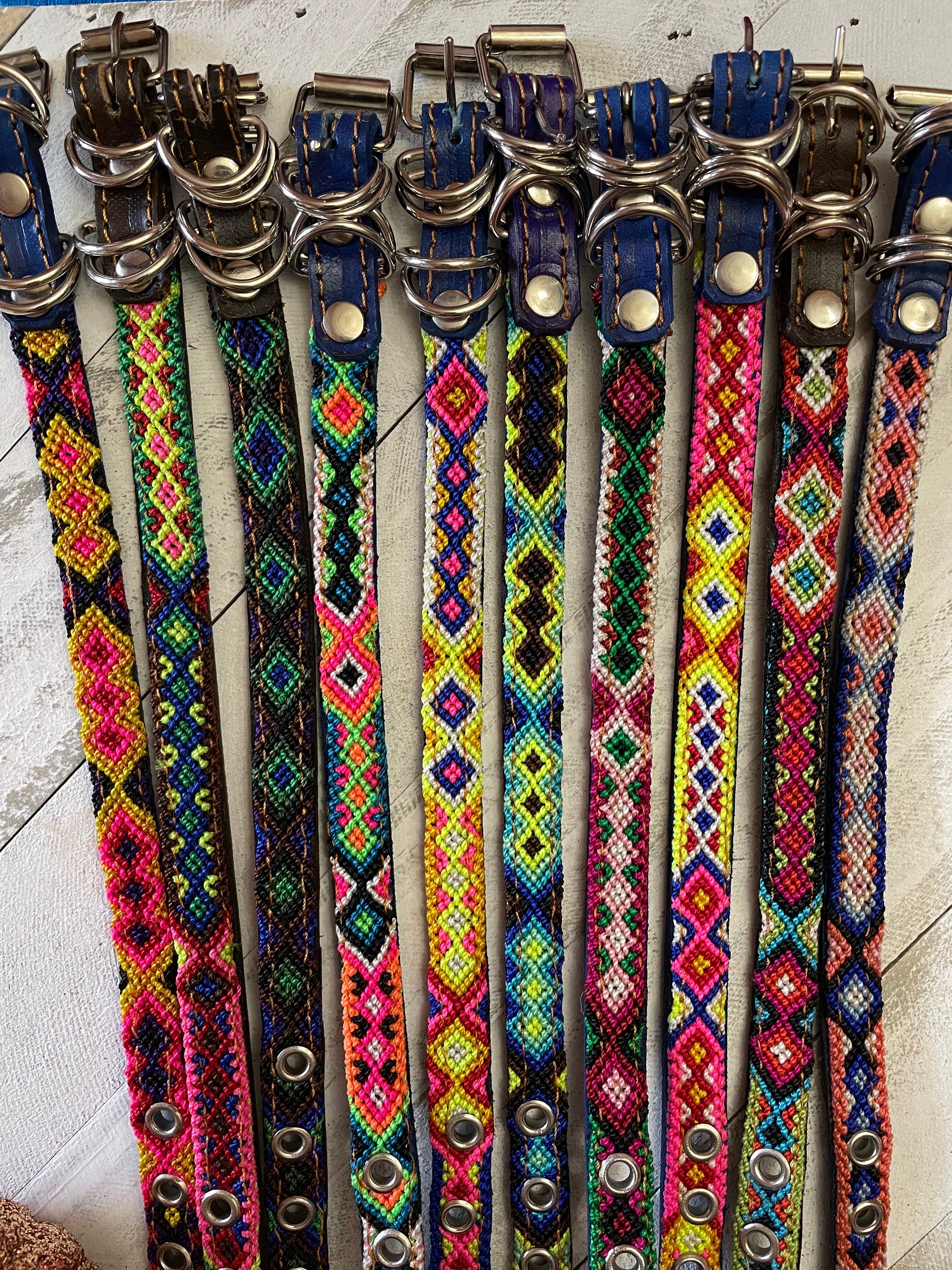 Mexican Extra Small Dog Collars - Artisanal Handmade Dog Collars
