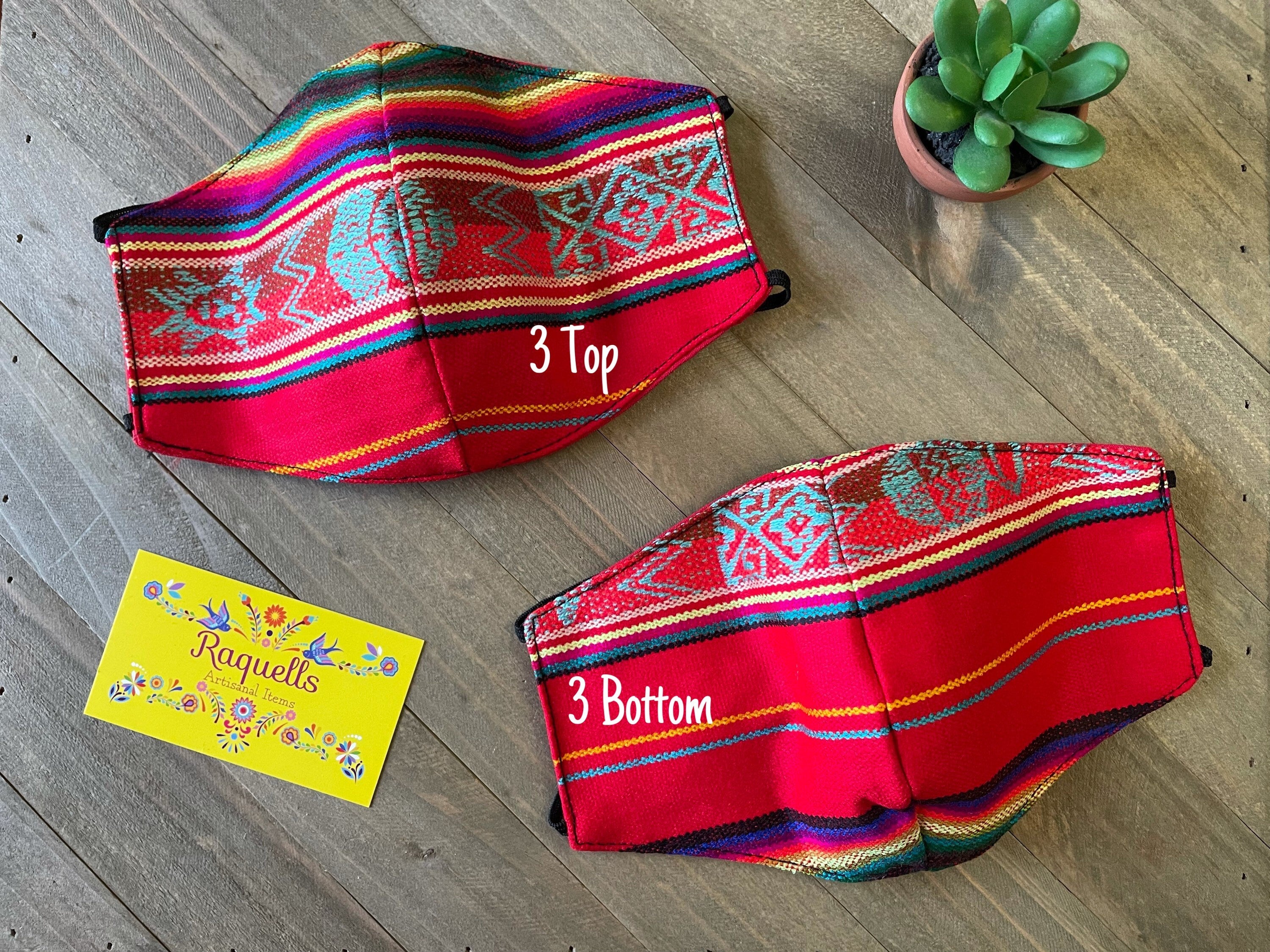 Boho Style Handmade Face Masks - Aztec Print Adult Face Masks