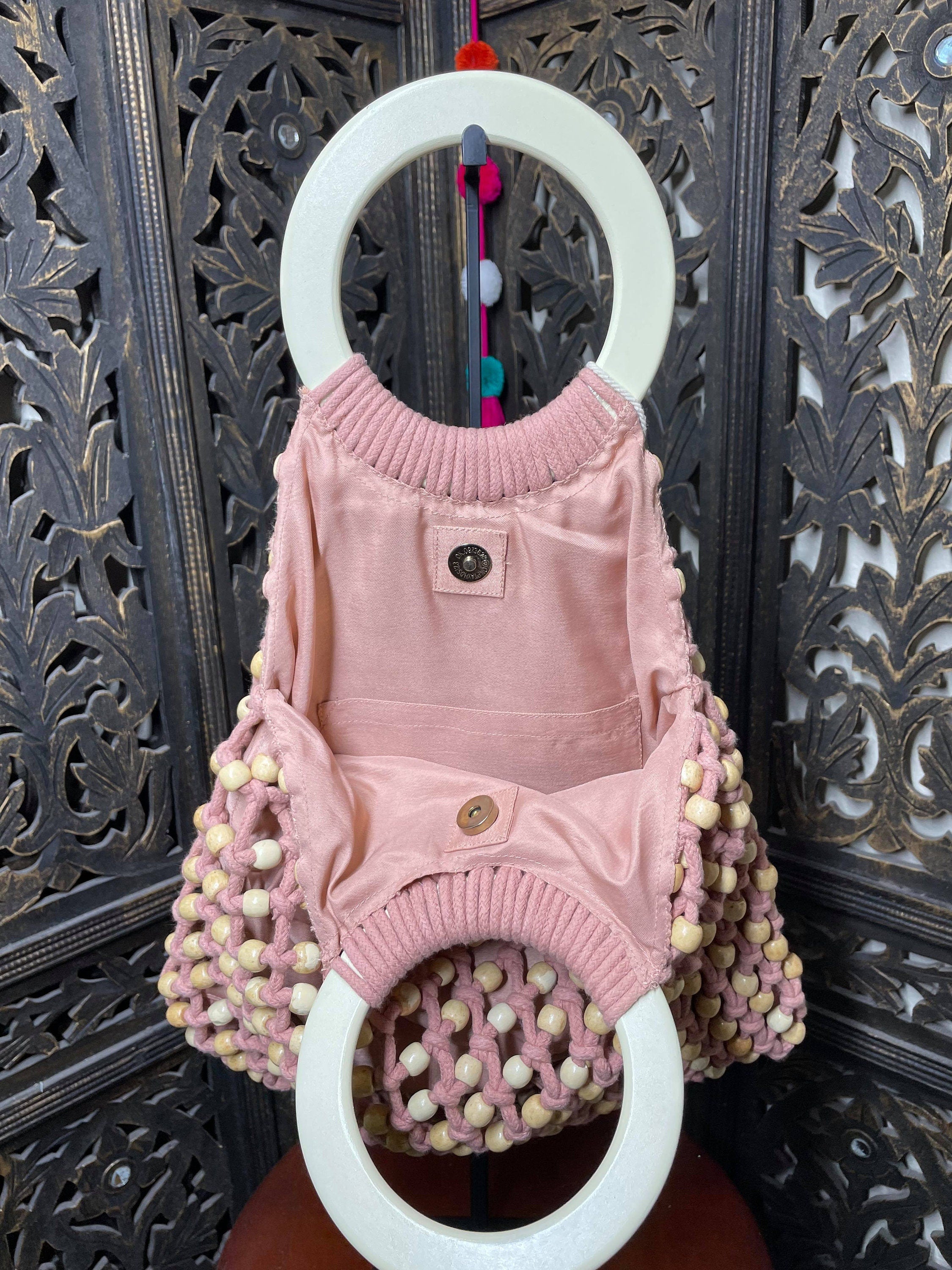 Image of Beautiful Handmade Beaded Boho Purse