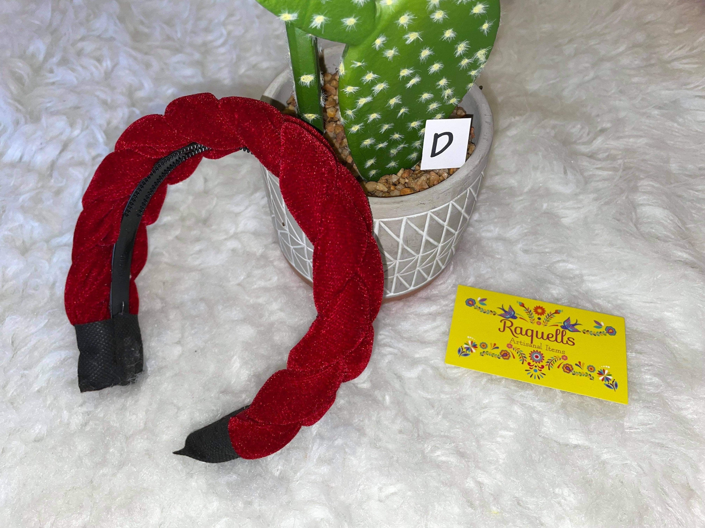 Image of Velvet Braided Headbands - Artisan Made Headbands - Headbands made in Chiapas, Mexico