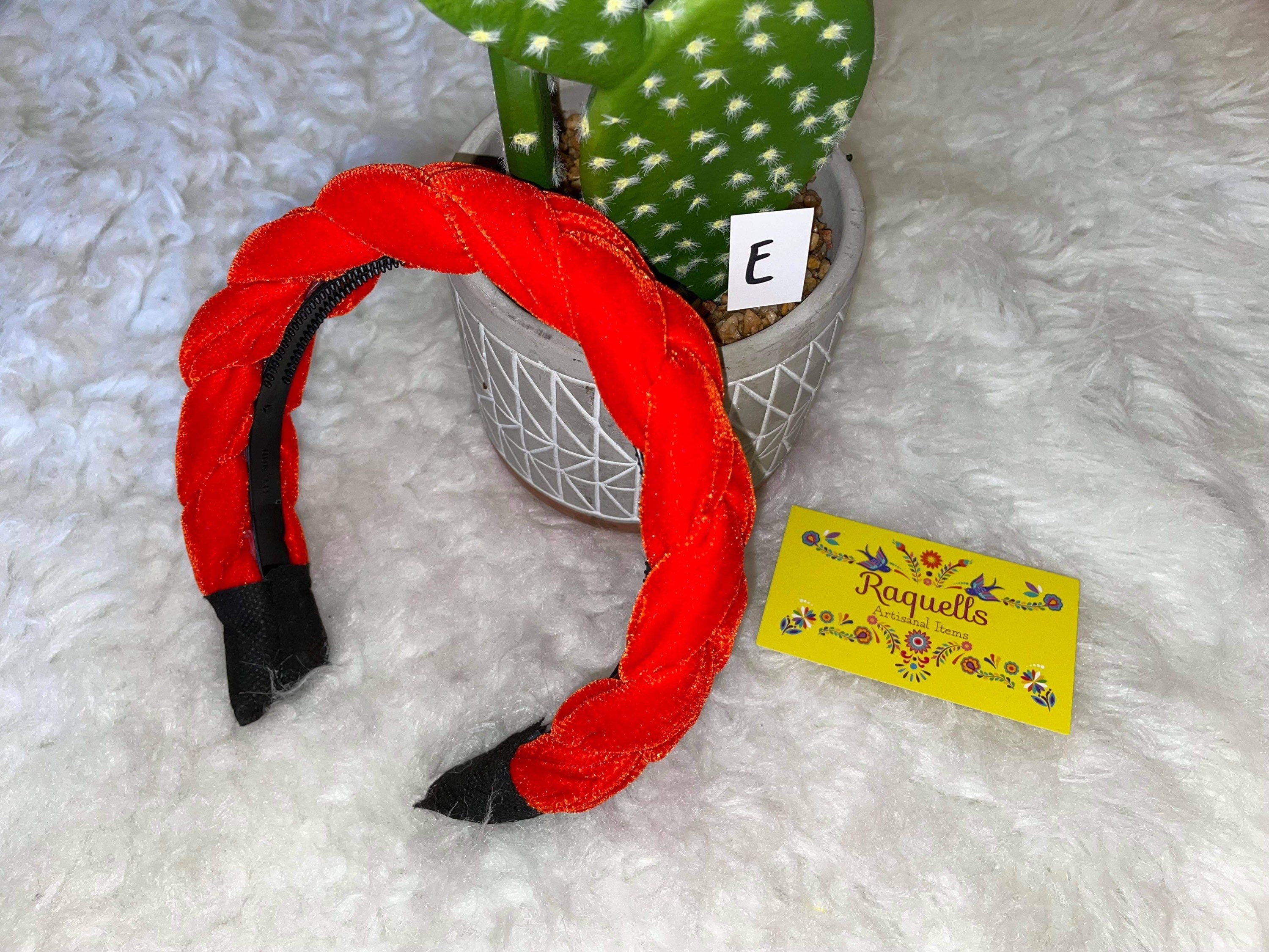 Image of Velvet Braided Headbands - Artisan Made Headbands - Headbands made in Chiapas, Mexico