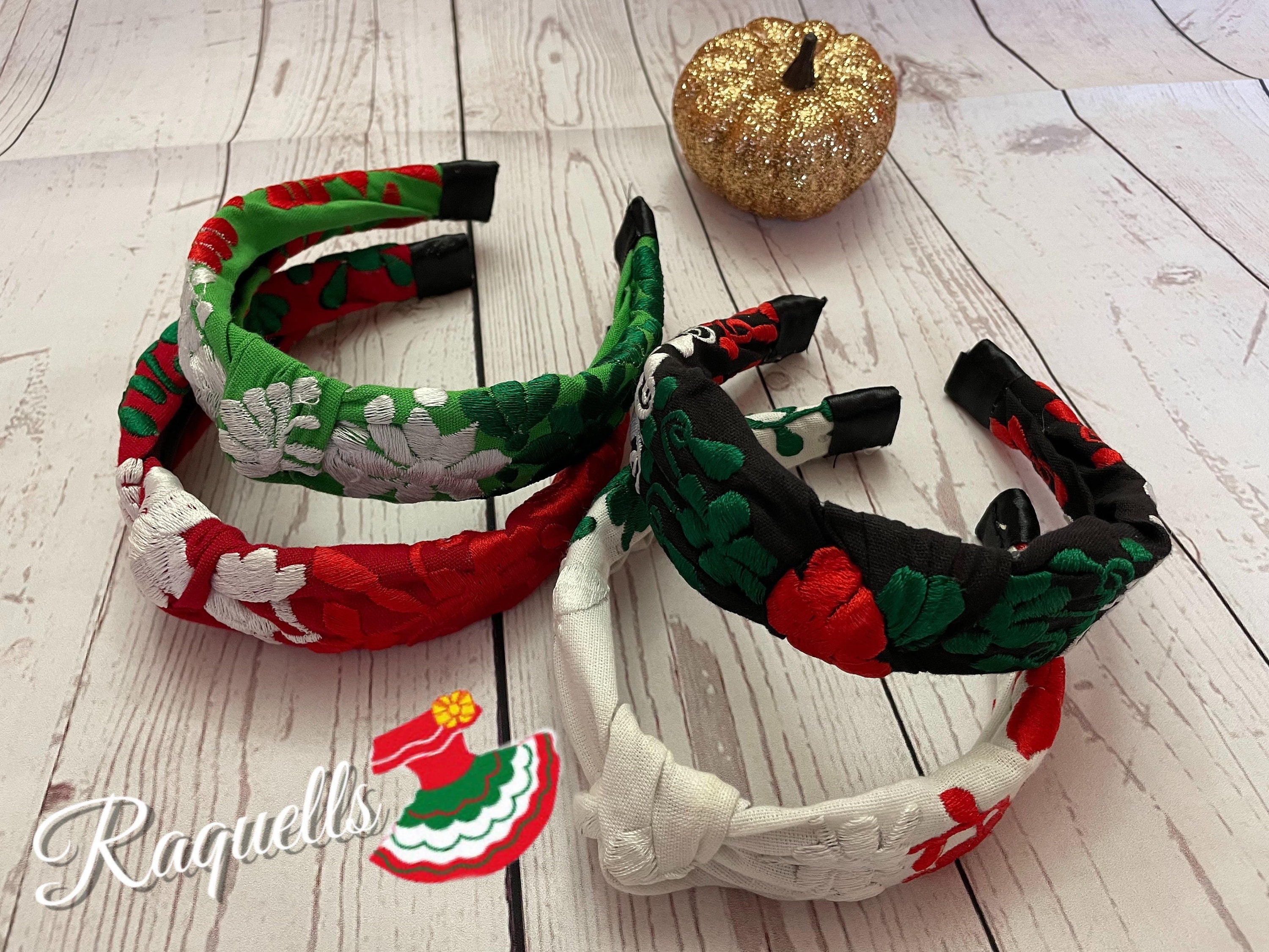 Image of Beautiful Embroidered Floral Headbands - Handcrafted Headbands from Chiapas, Mexico