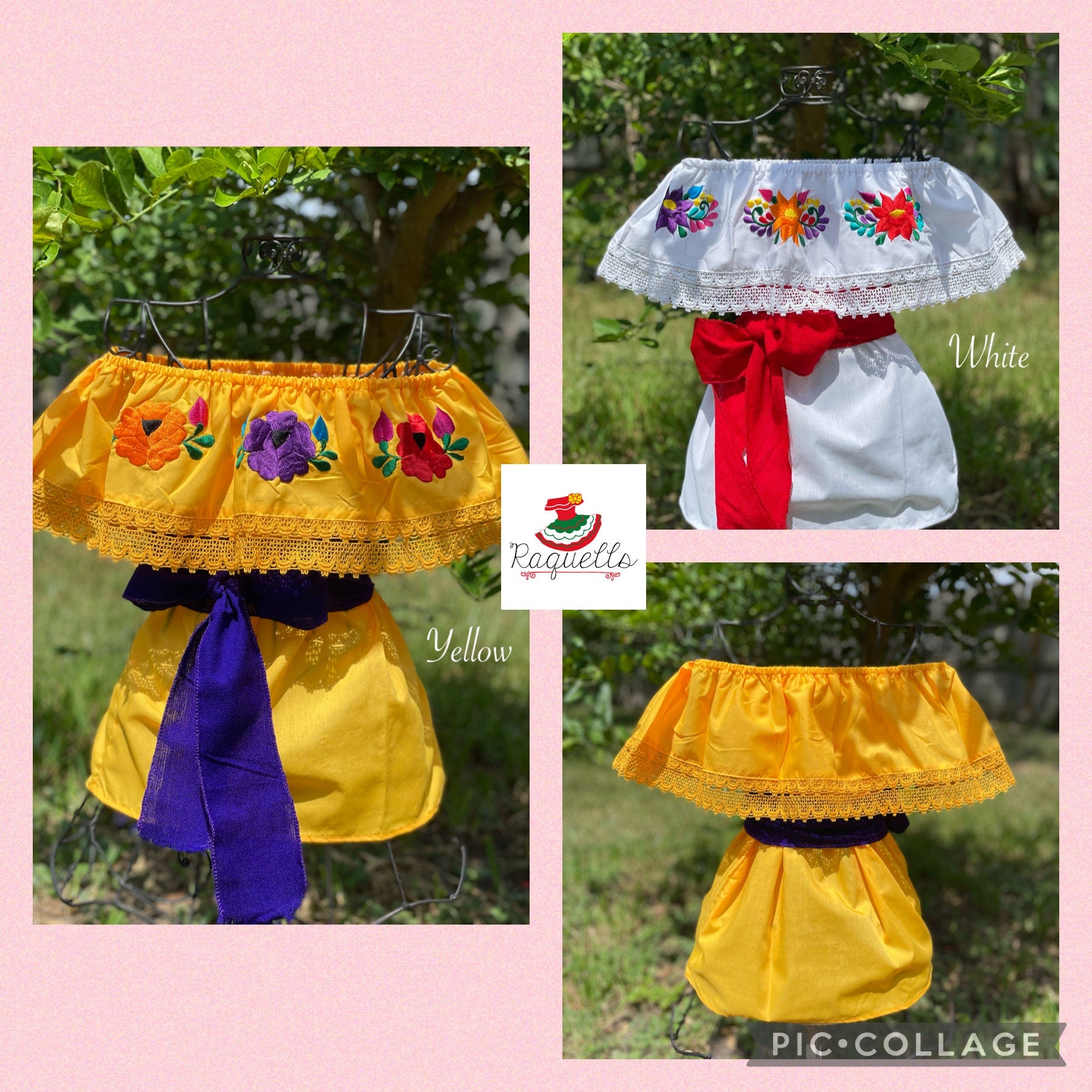 Image of Authentic Girls Puebla Blouse - Kids Mexican Blouse - Artisanal Blouse