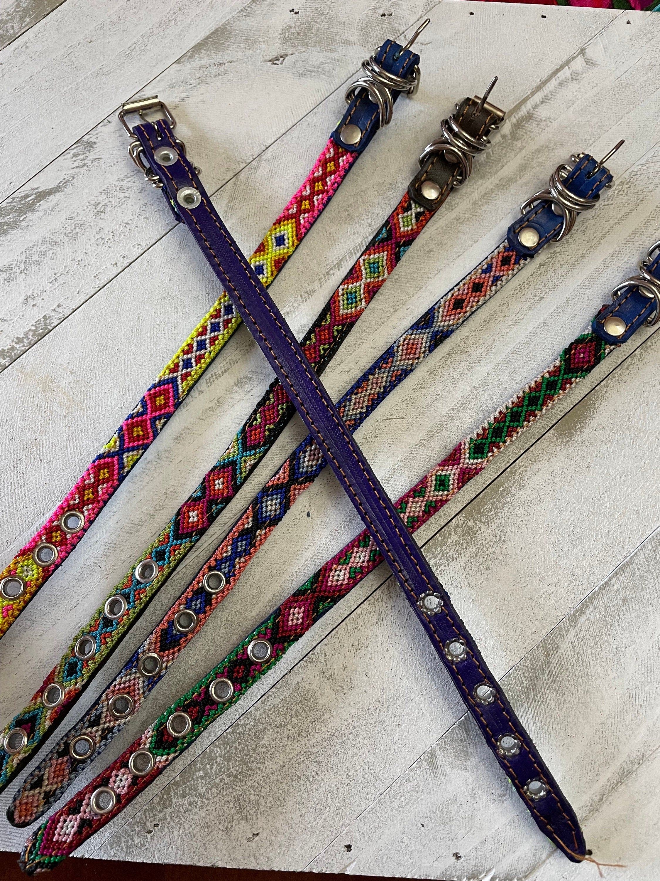 Mexican Extra Small Dog Collars - Artisanal Handmade Dog Collars