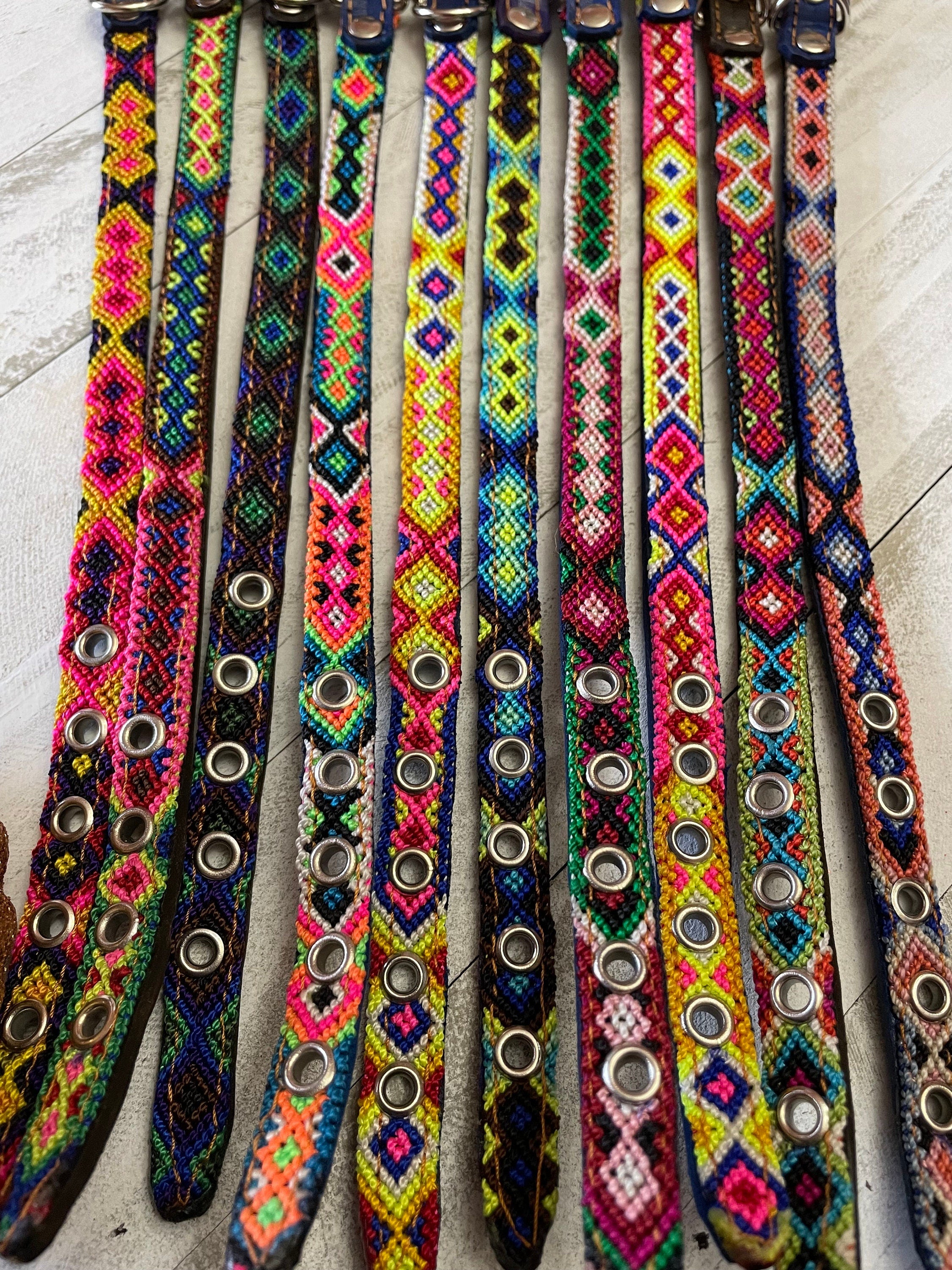 Mexican Extra Small Dog Collars - Artisanal Handmade Dog Collars