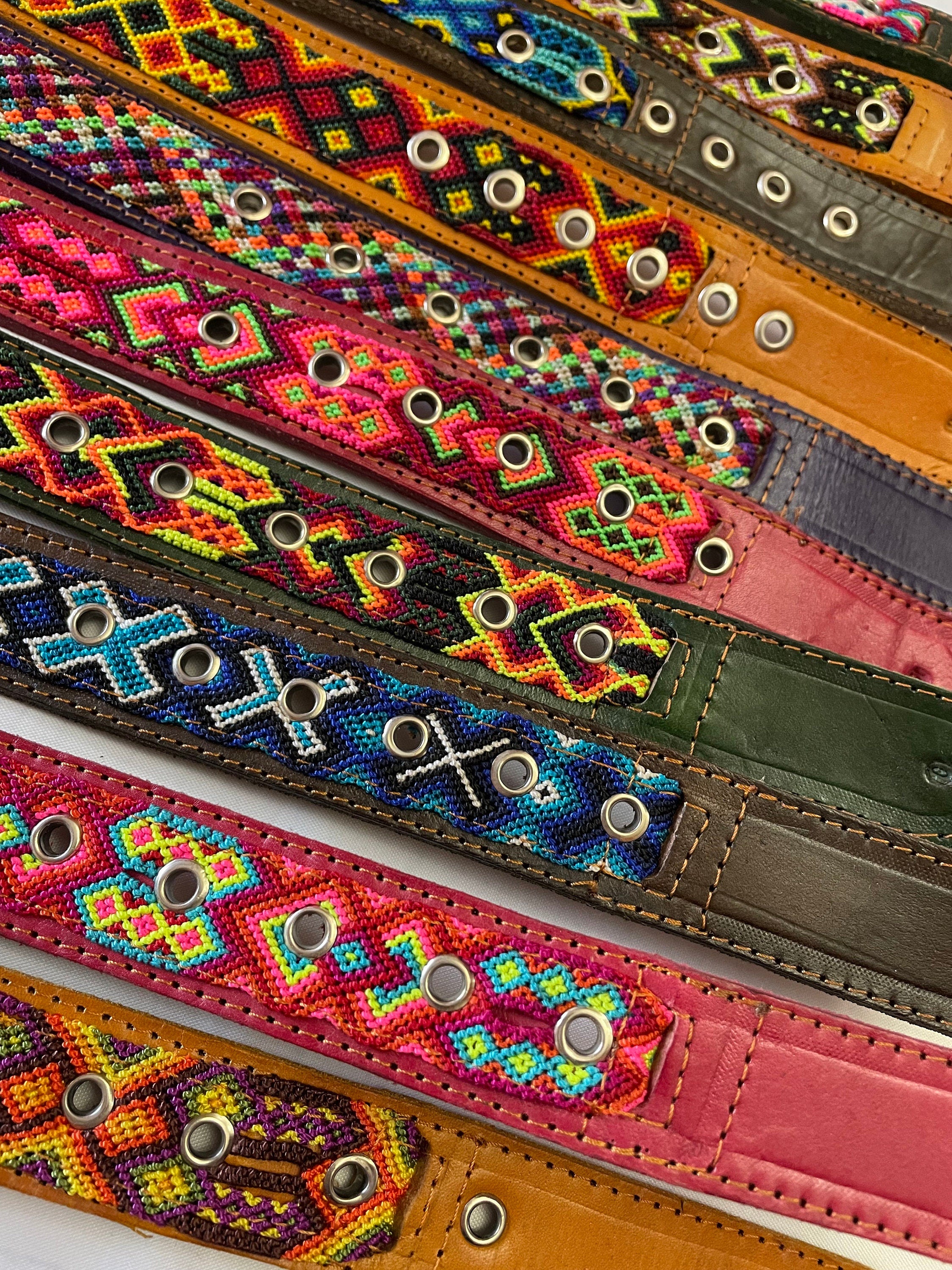 Mexican Large Breed Dog Collars - Artisanal Handmade Dog Collars - Leather Collars