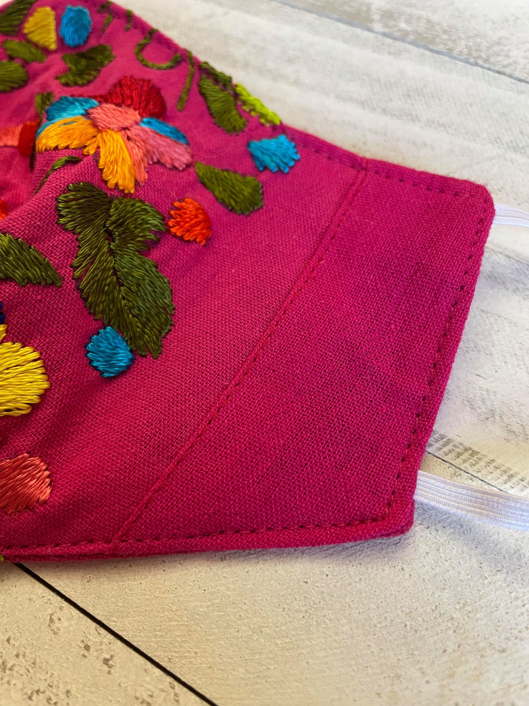 Mexican Delicate Embroidered Face Mask - Handmade Artisanal Face Masks