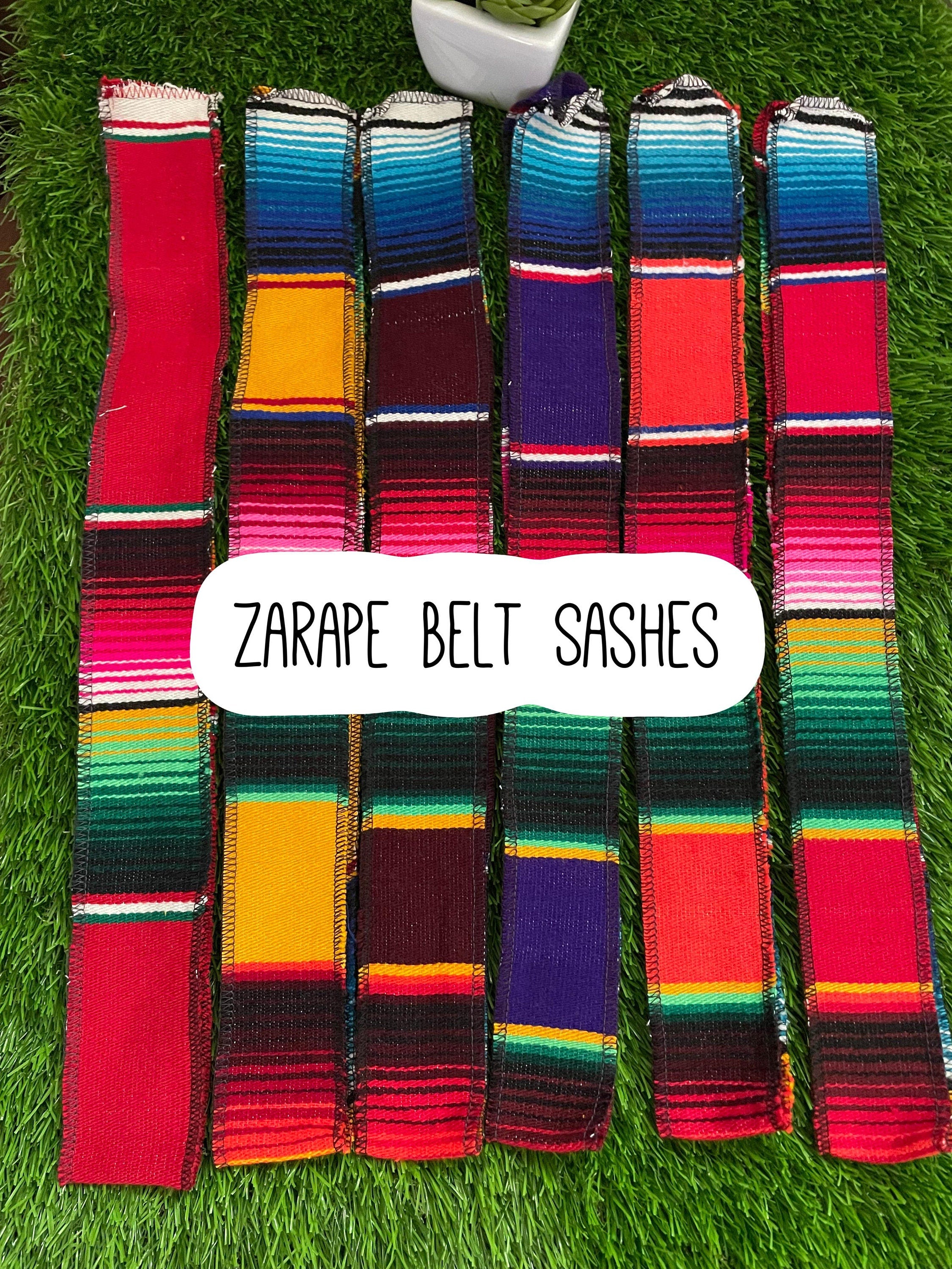 Handmade Zarape Kids Waist Sash - Artisanal Fabric Belt