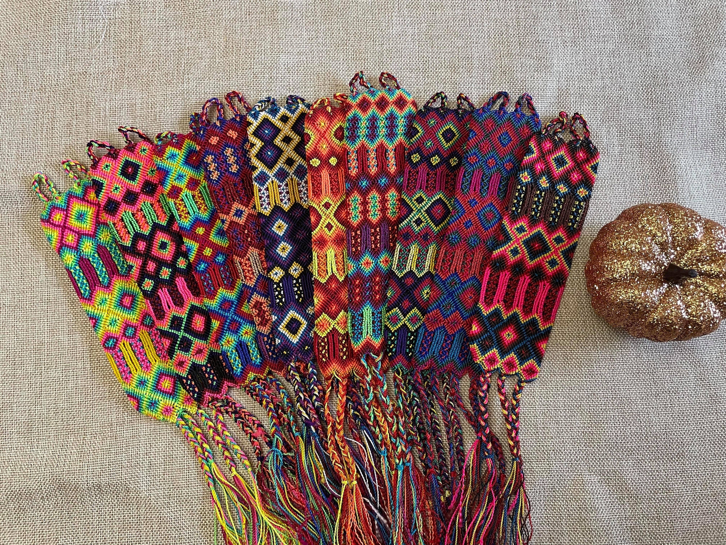 Image of Mexican Handwoven Cuff Friendship Bracelet - Artisan Made Friendship Bracelet