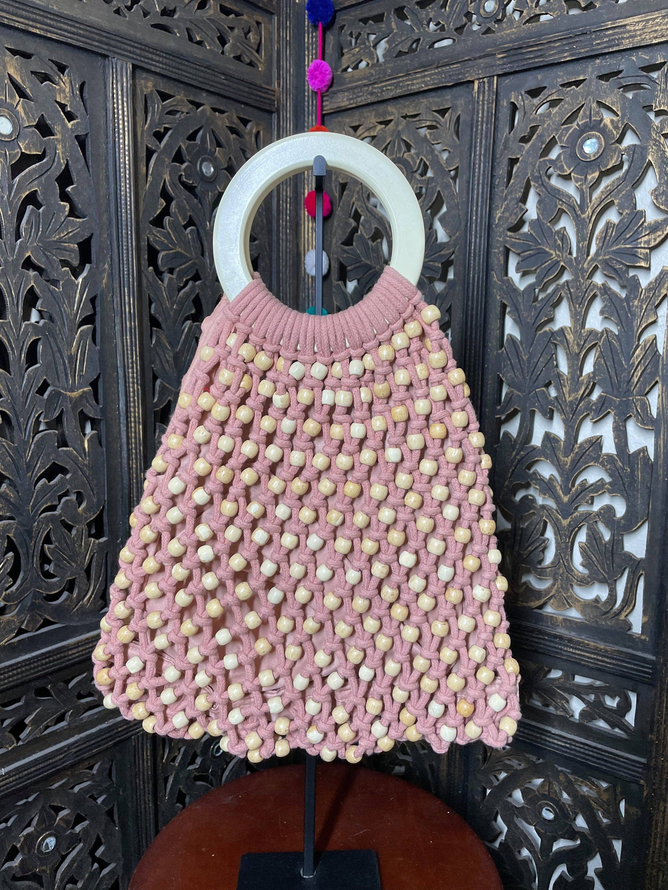 Image of Beautiful Handmade Beaded Boho Purse