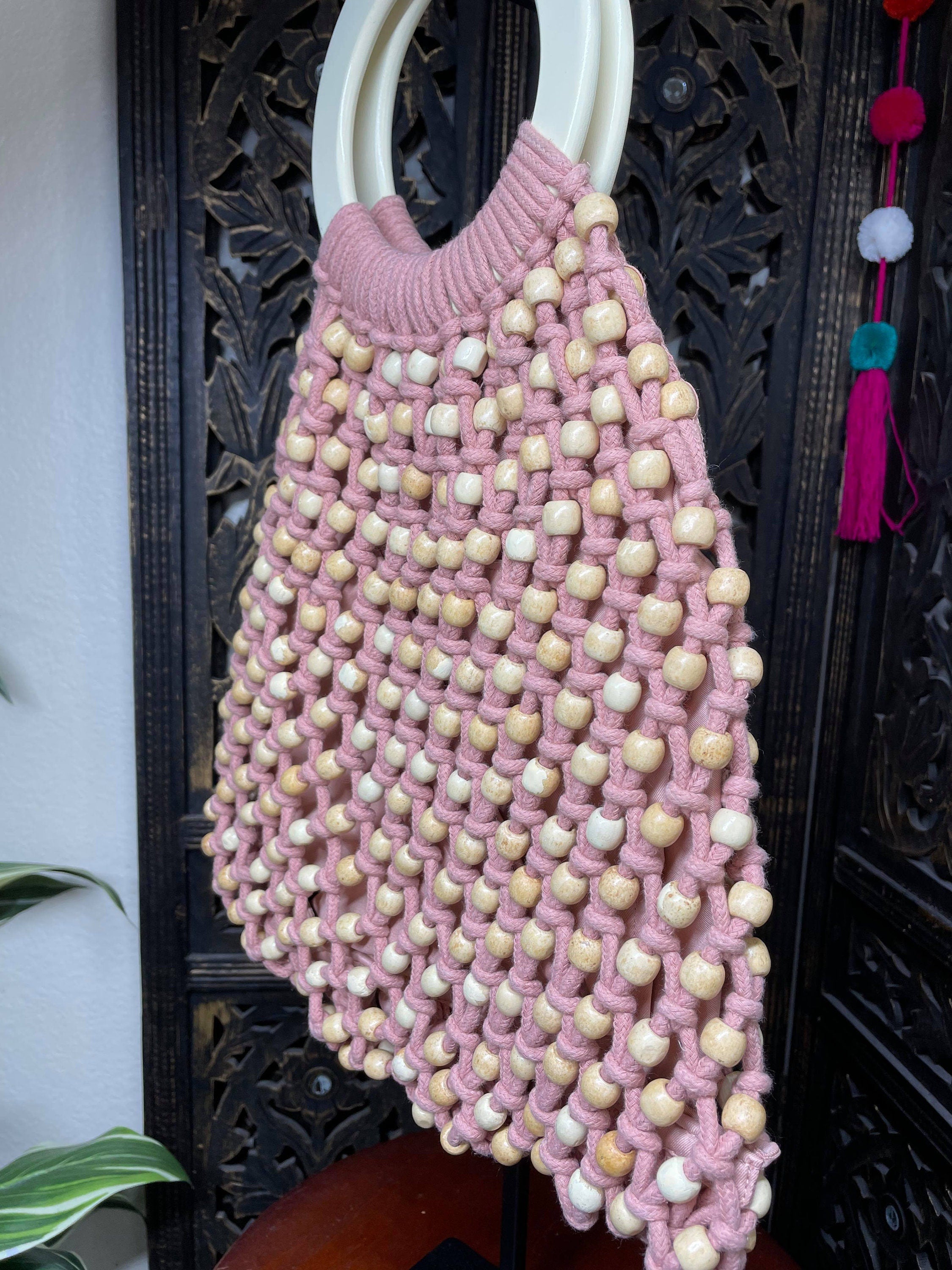 Image of Beautiful Handmade Beaded Boho Purse