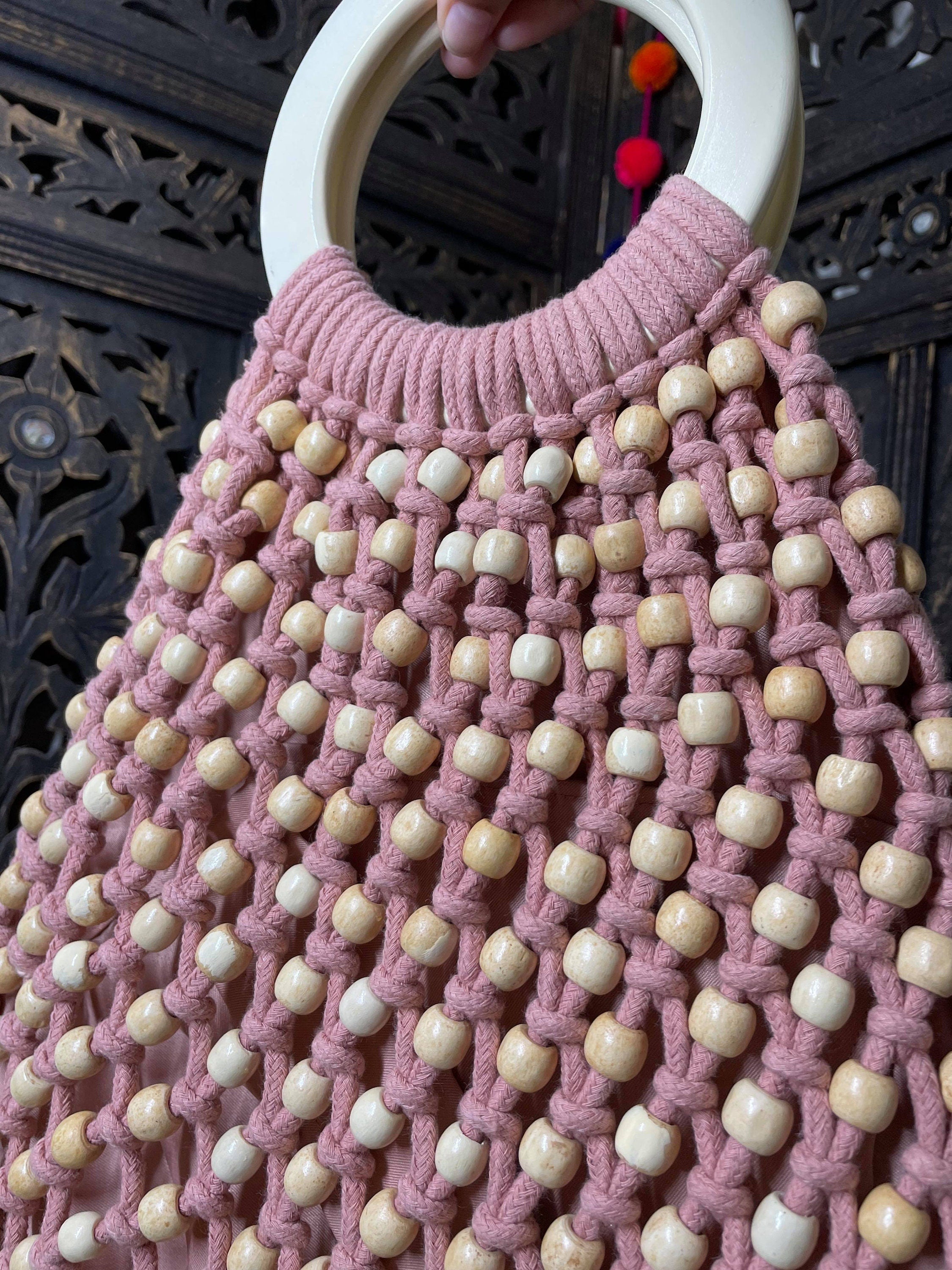 Image of Beautiful Handmade Beaded Boho Purse