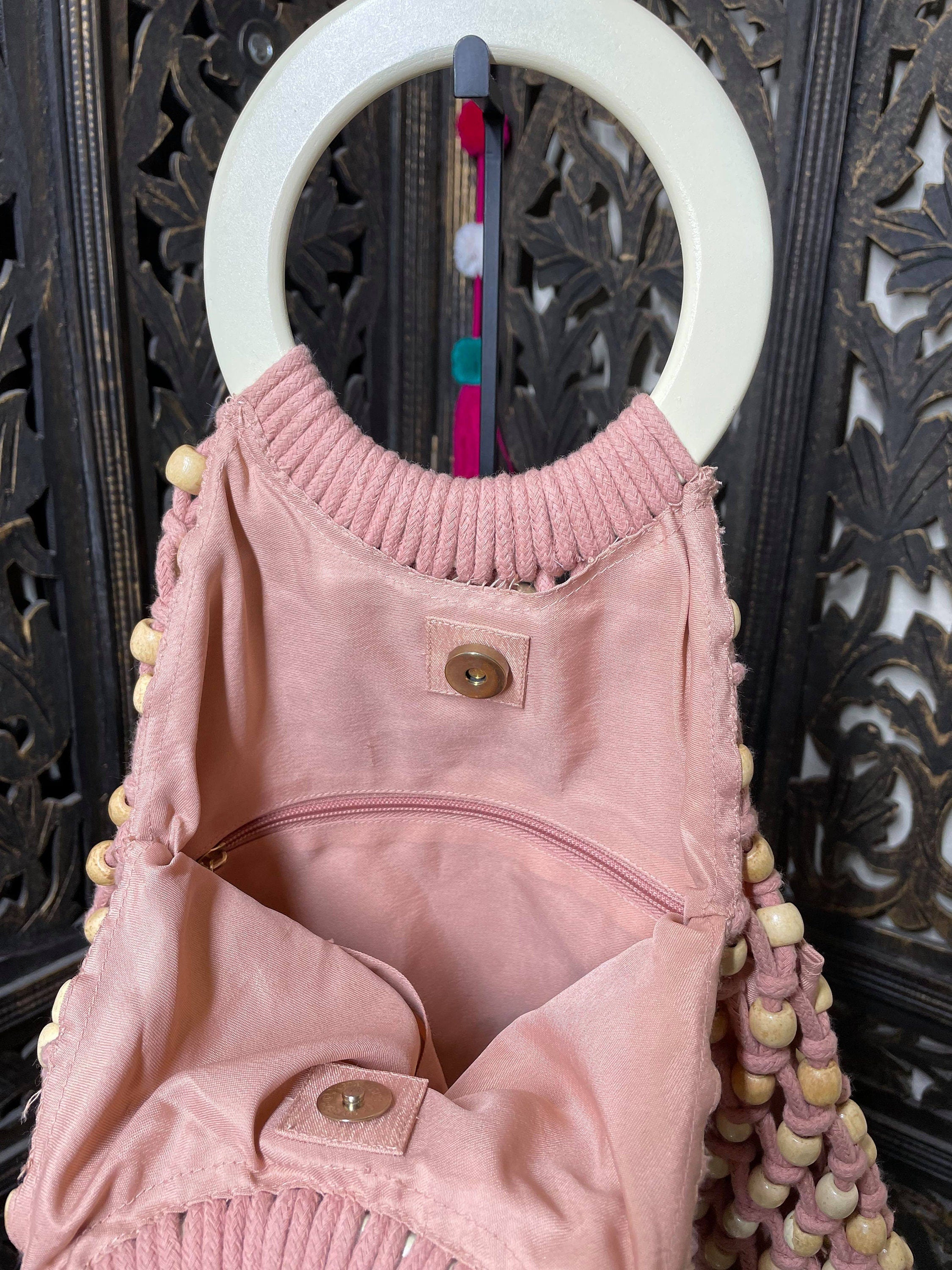 Image of Beautiful Handmade Beaded Boho Purse