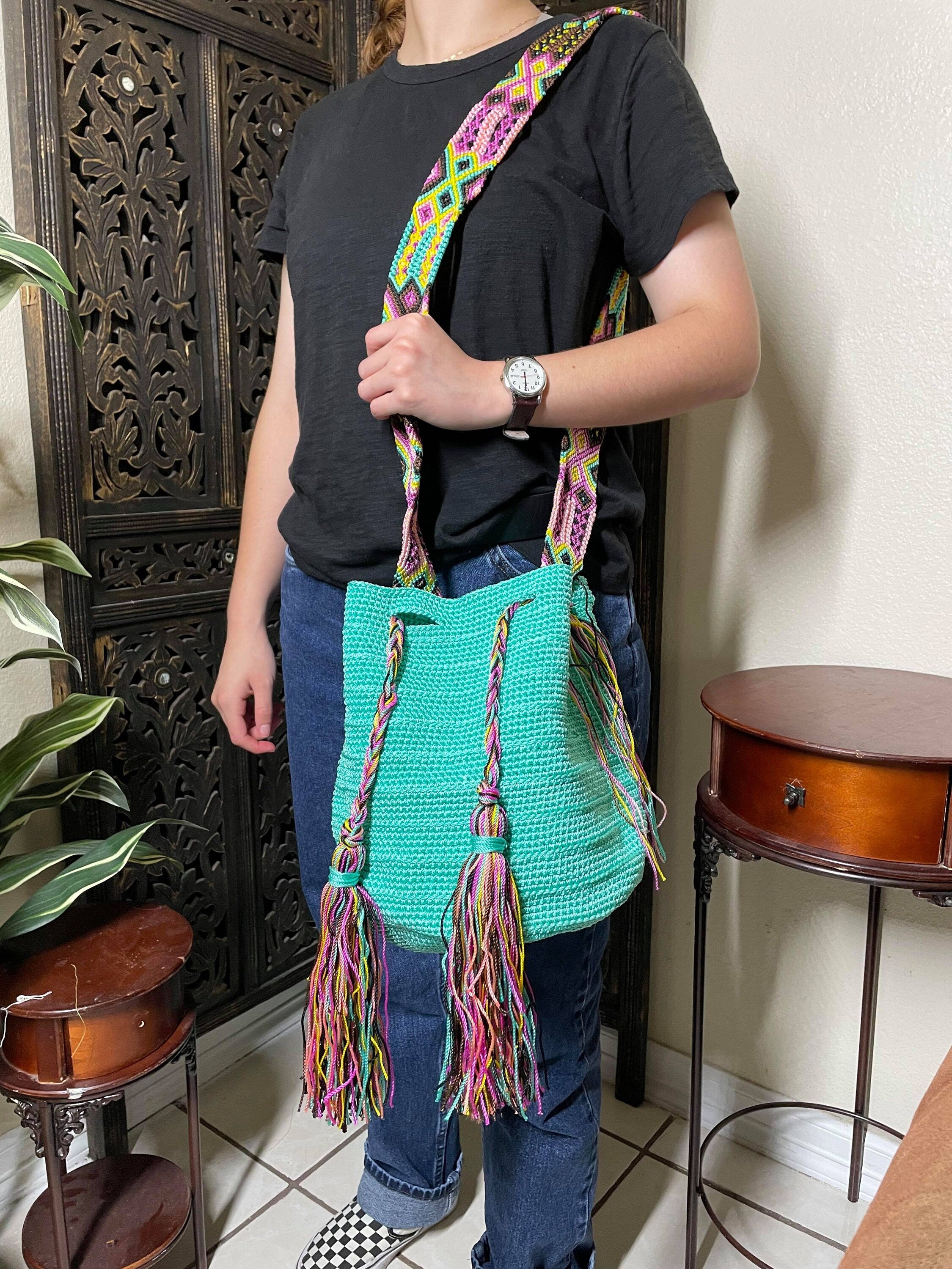 Image of Handwoven Artisanal Tote Bag - Boho Bag