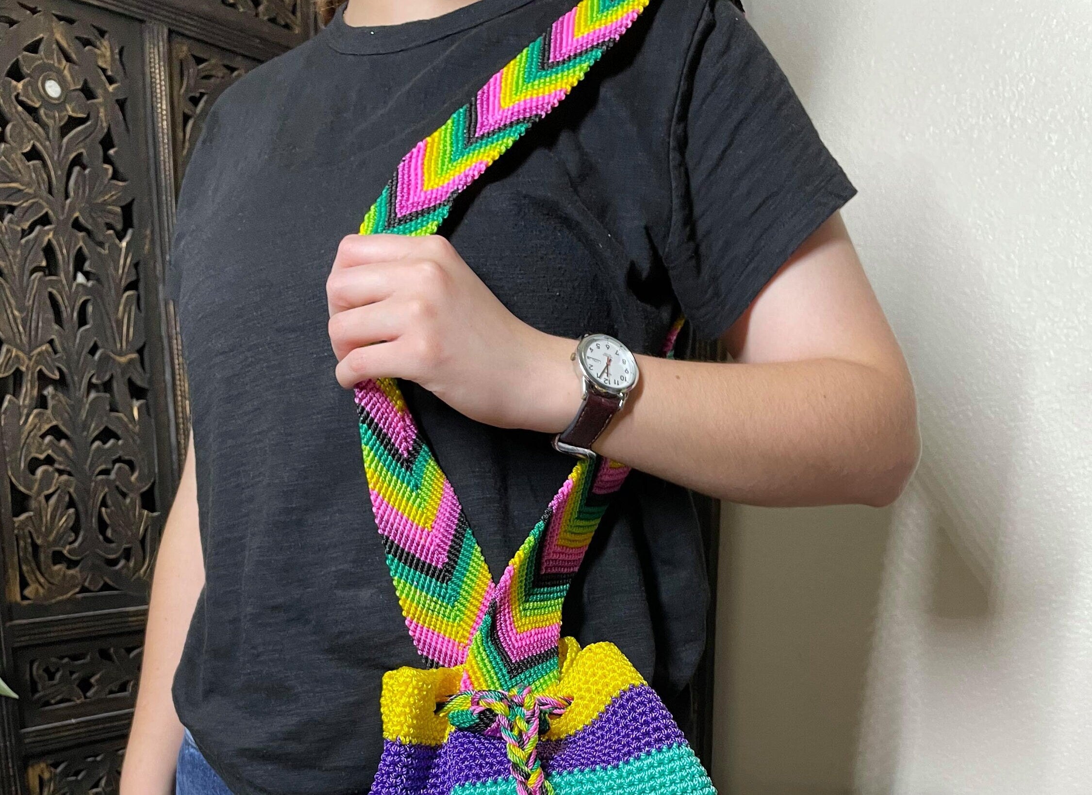 Image of Handwoven Artisanal Tote Bag - Boho Bag