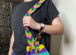 Image of Handwoven Artisanal Tote Bag - Boho Bag