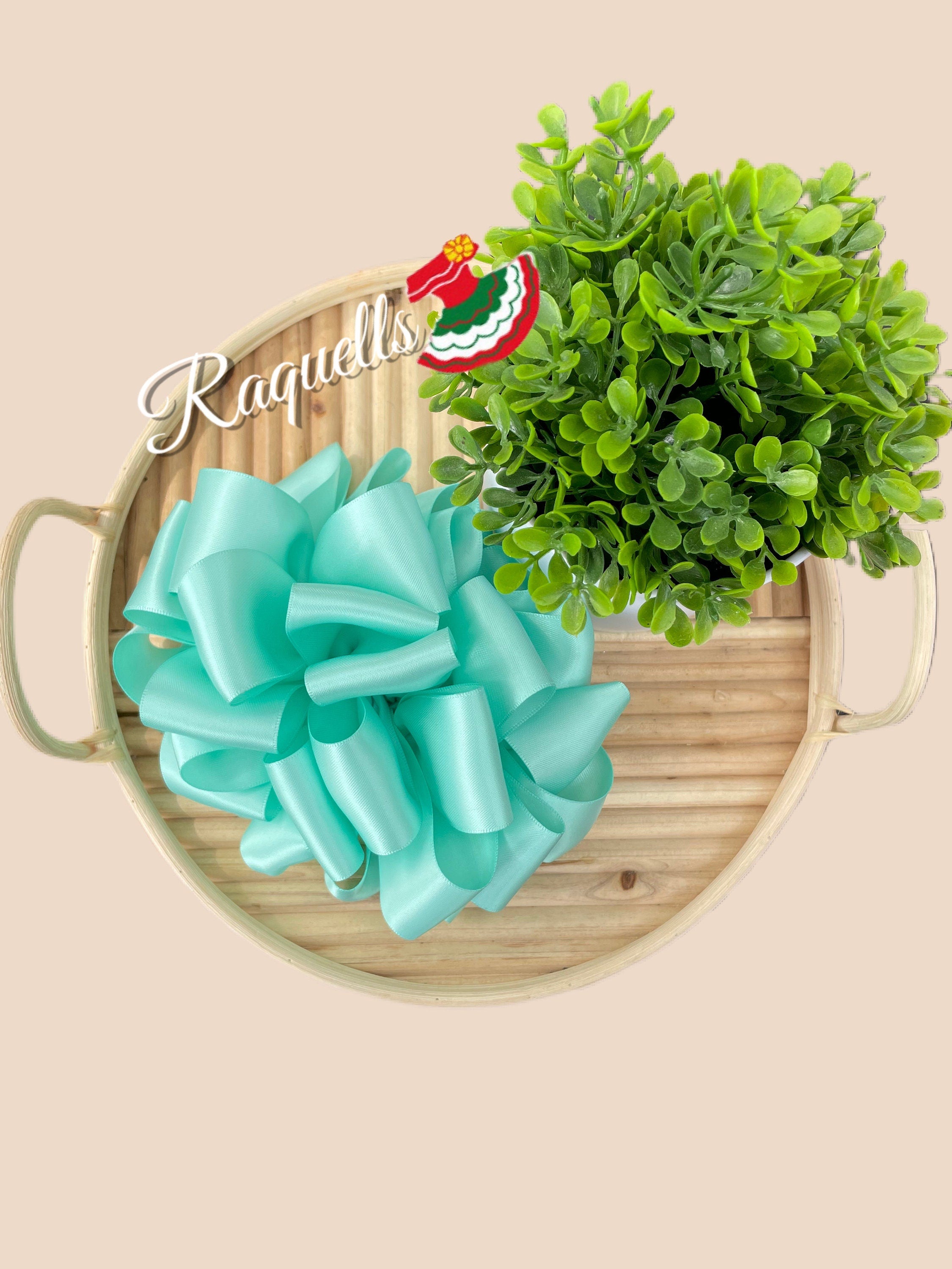 Image of Beautiful Traditional Mexican Hair Bows - Handmade Satin Large Hairbows