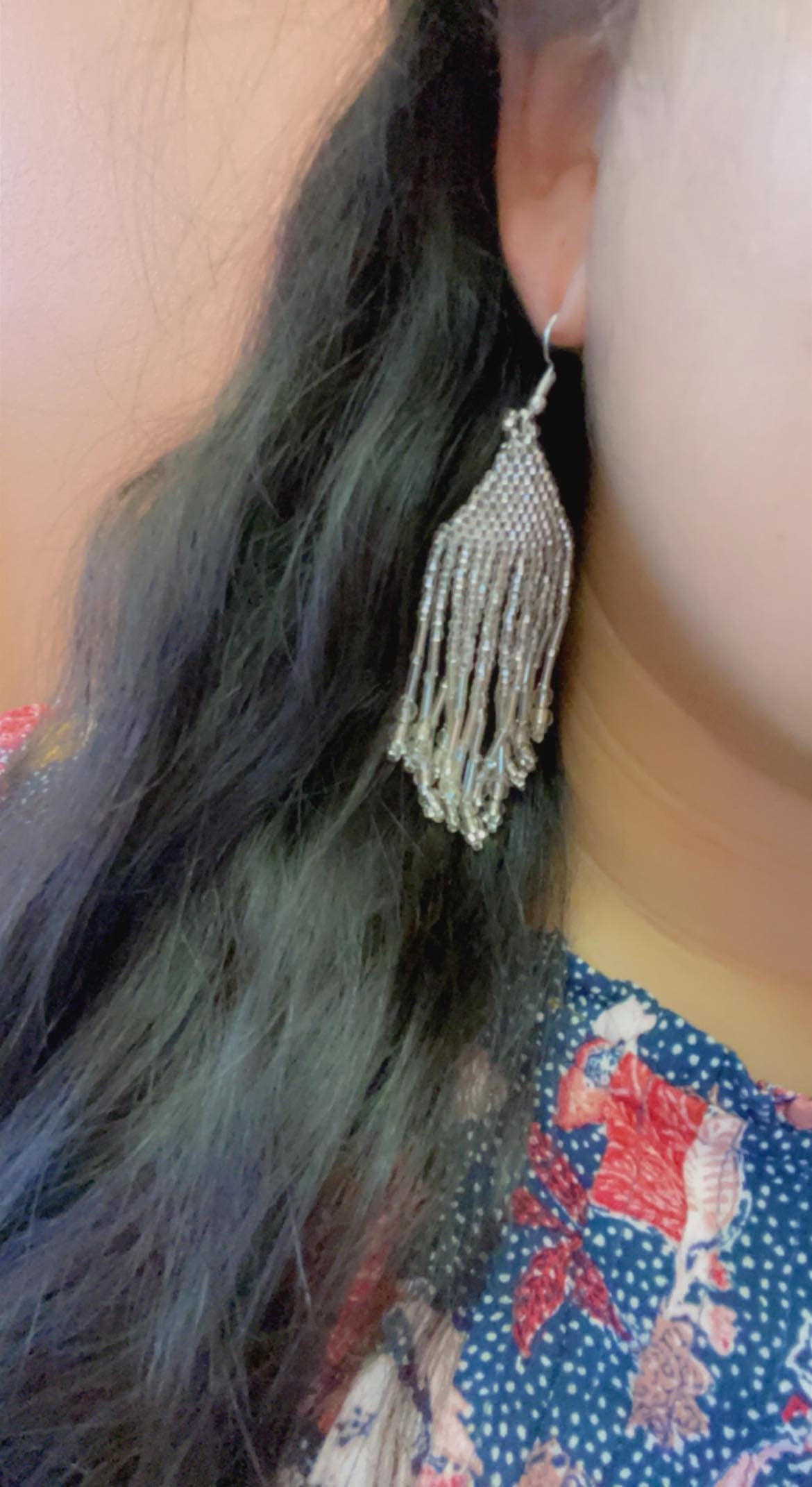 Image of Beautiful Hand Beaded Earrings - Chiapas, Mexico - Artisanal Earrings